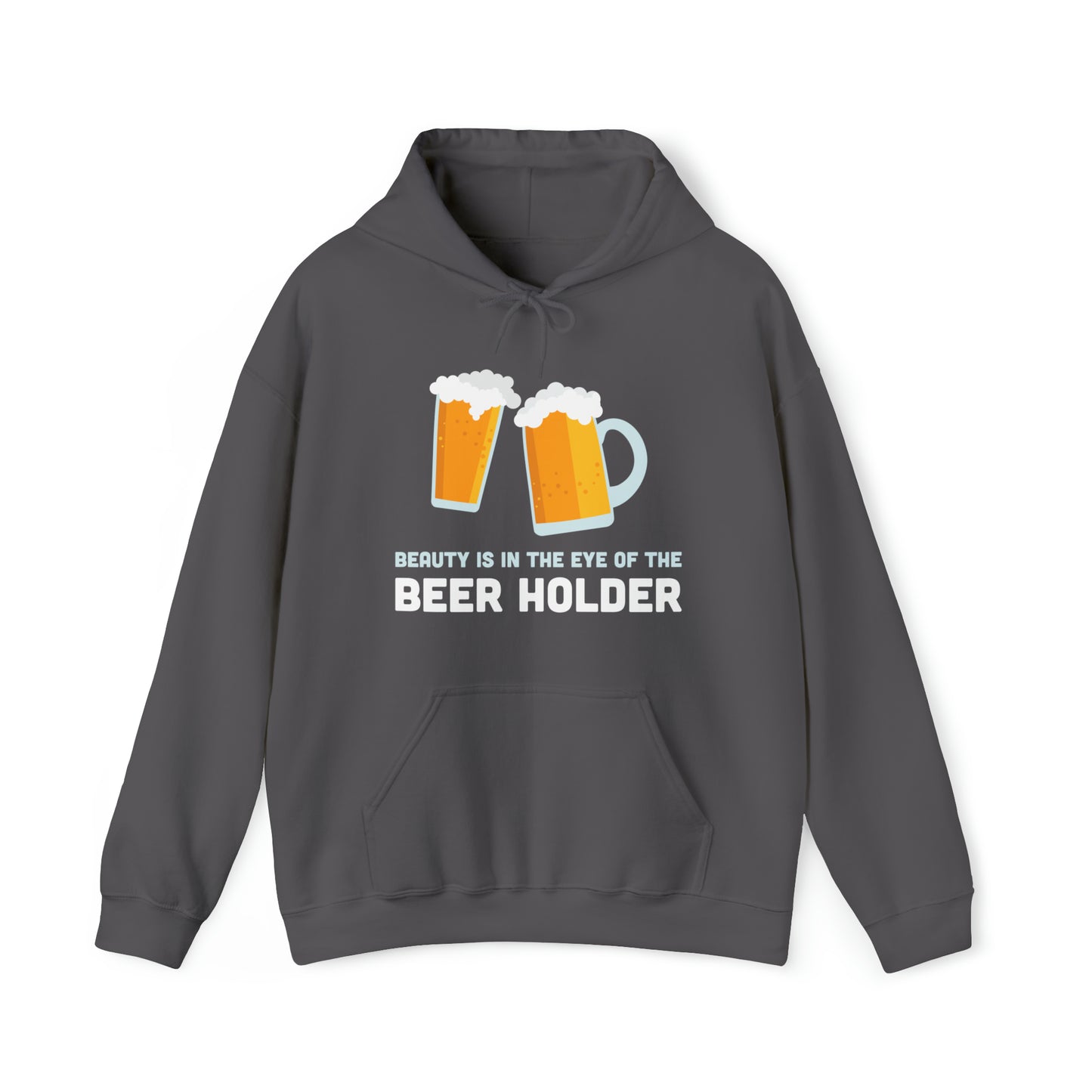 Beauty is in the Eye of the Beer Holder - Unisex Heavy Blend™ Hooded Sweatshirt