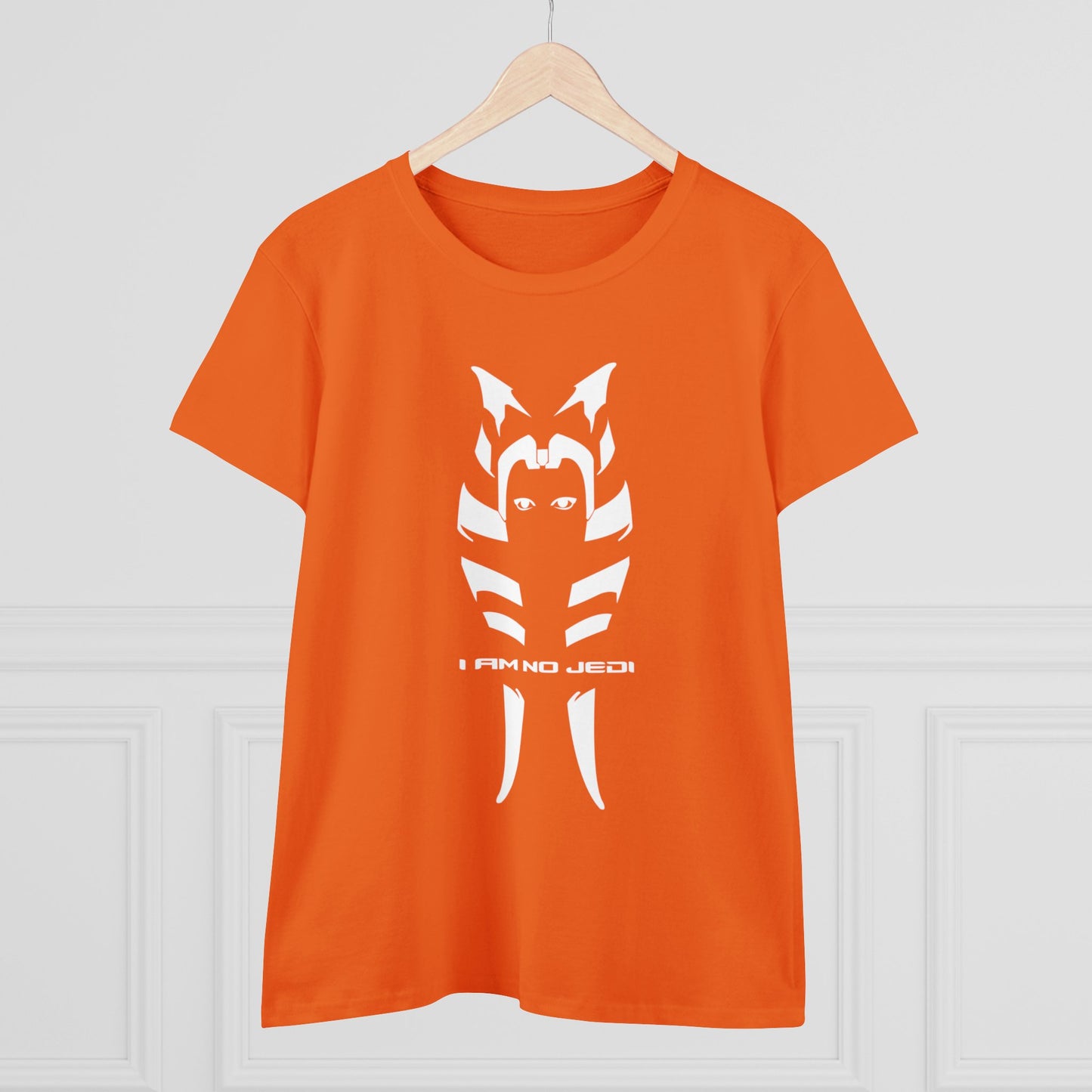 Ahsoka - I Am No Jedi - Orange Women's Midweight Cotton Tee