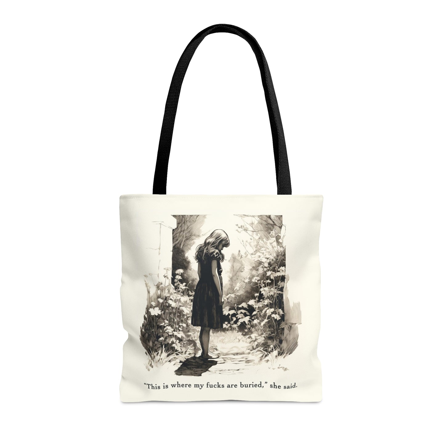 This is Where My F***s are Buried, She Said - Tote Bag (AOP)