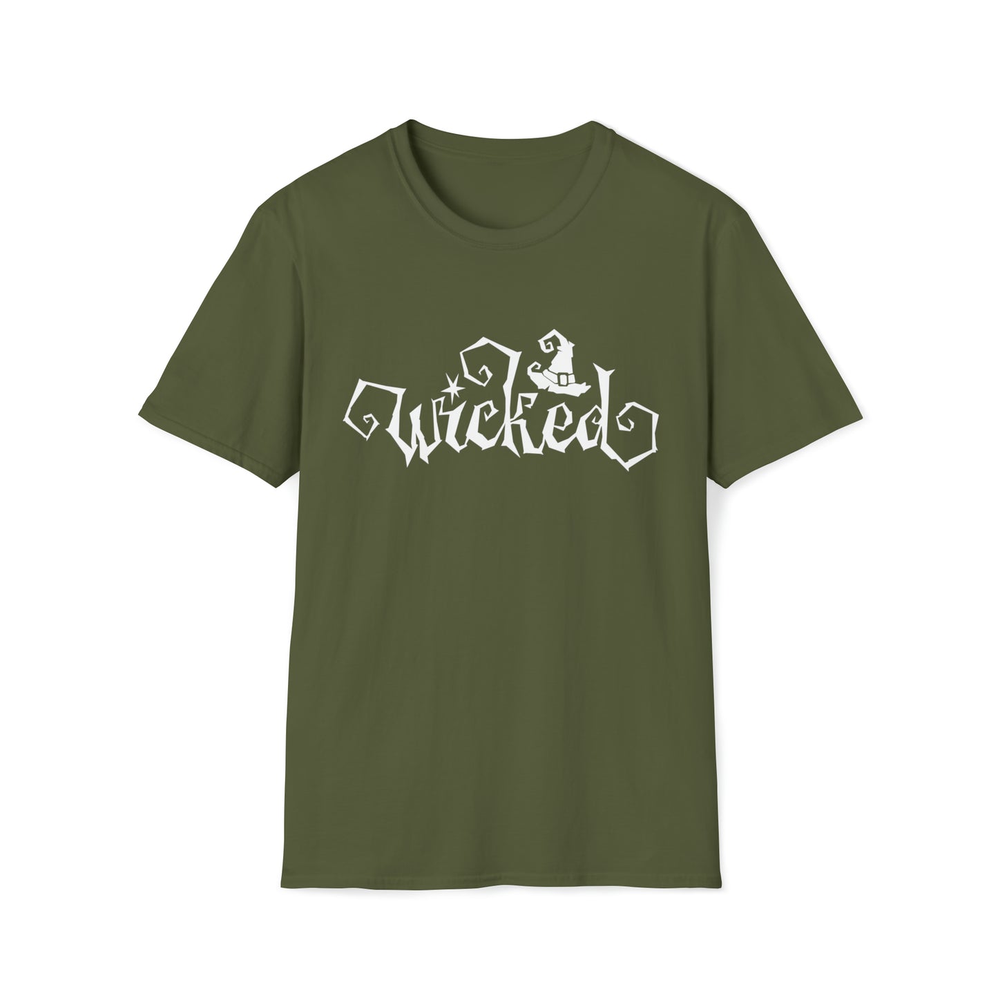 Wicked - White Text - Unisex Softstyle T-Shirt