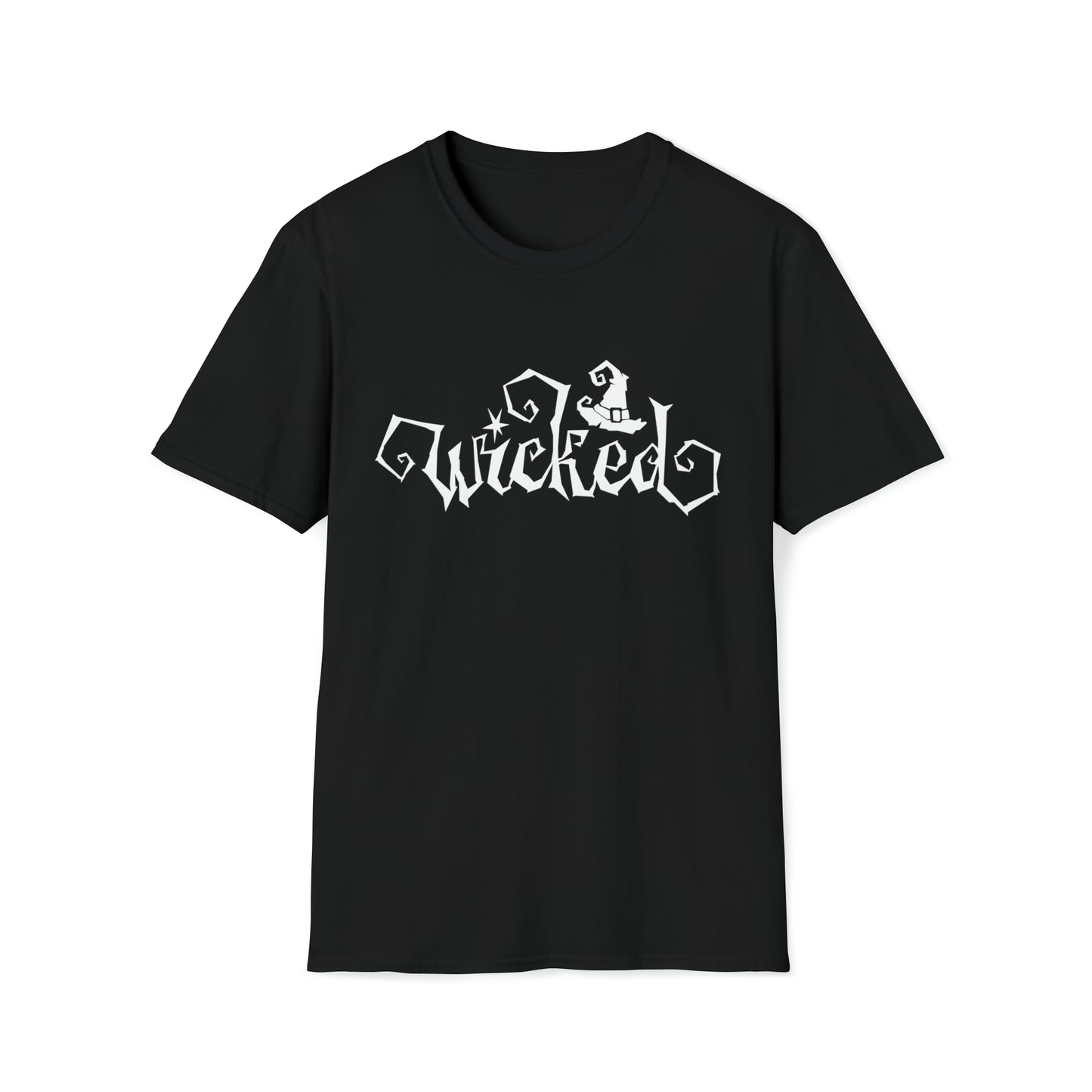 Wicked - White Text - Unisex Softstyle T-Shirt