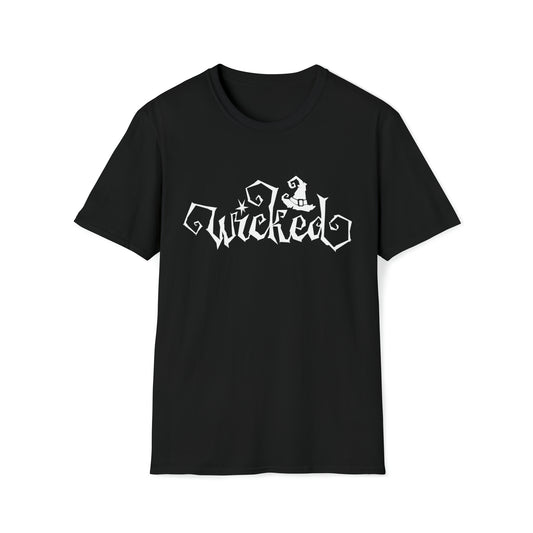 Wicked - White Text - Unisex Softstyle T-Shirt