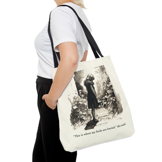 This is Where My F***s are Buried, She Said - Tote Bag (AOP)