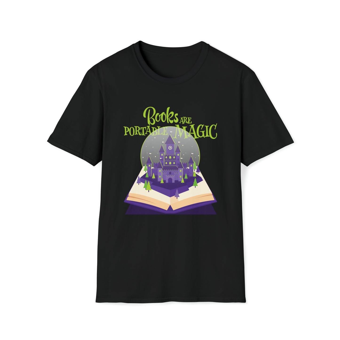 Books are Portable Magic - Unisex Softstyle T-Shirt