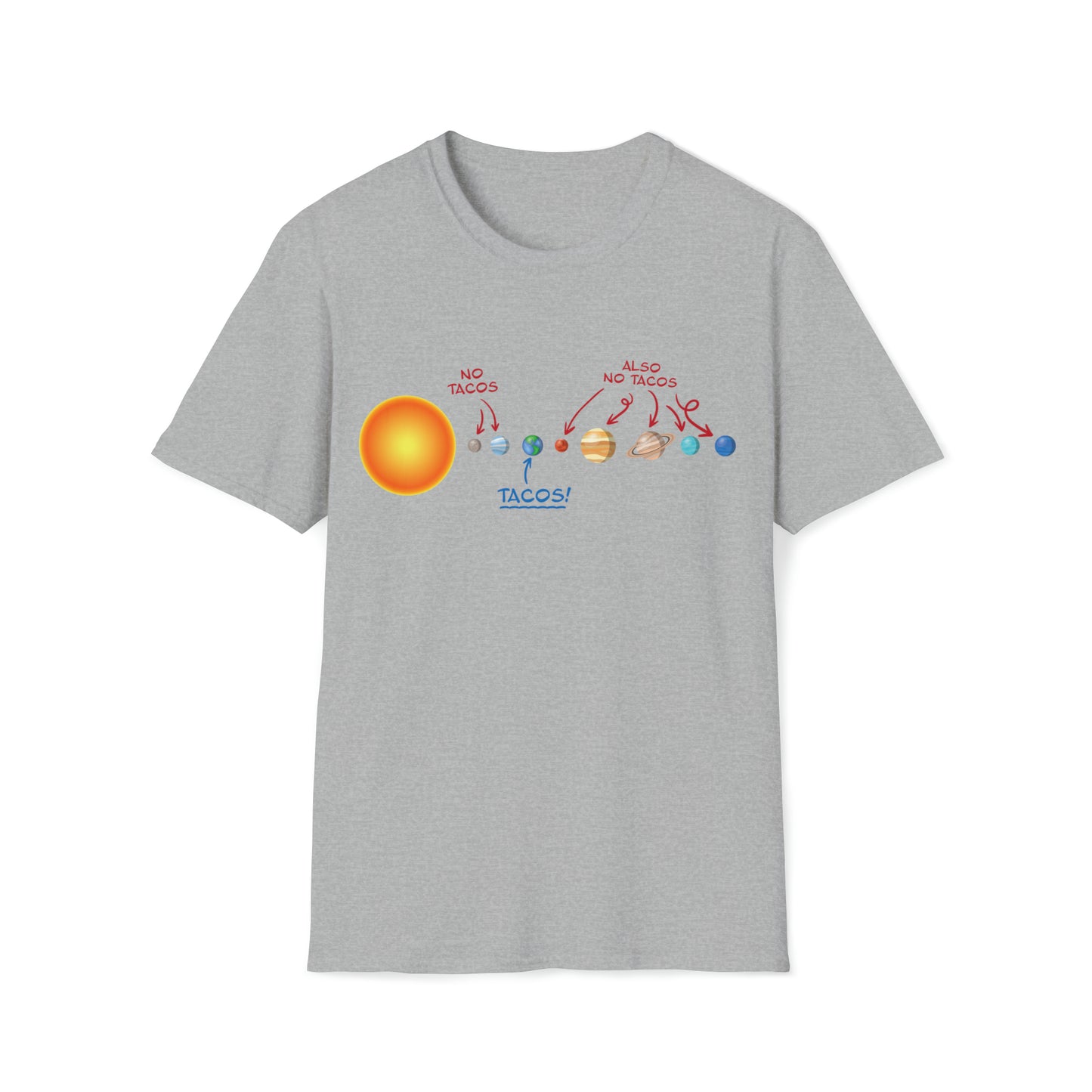 No Tacos, Also No Tacos, TACOS! - Unisex Softstyle T-Shirt