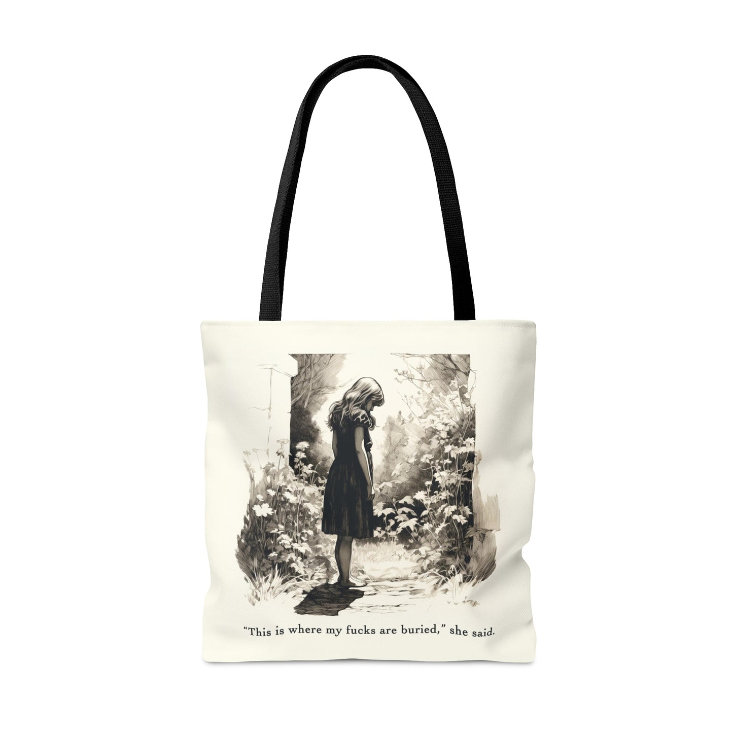 This is Where My F***s are Buried, She Said - Tote Bag (AOP)