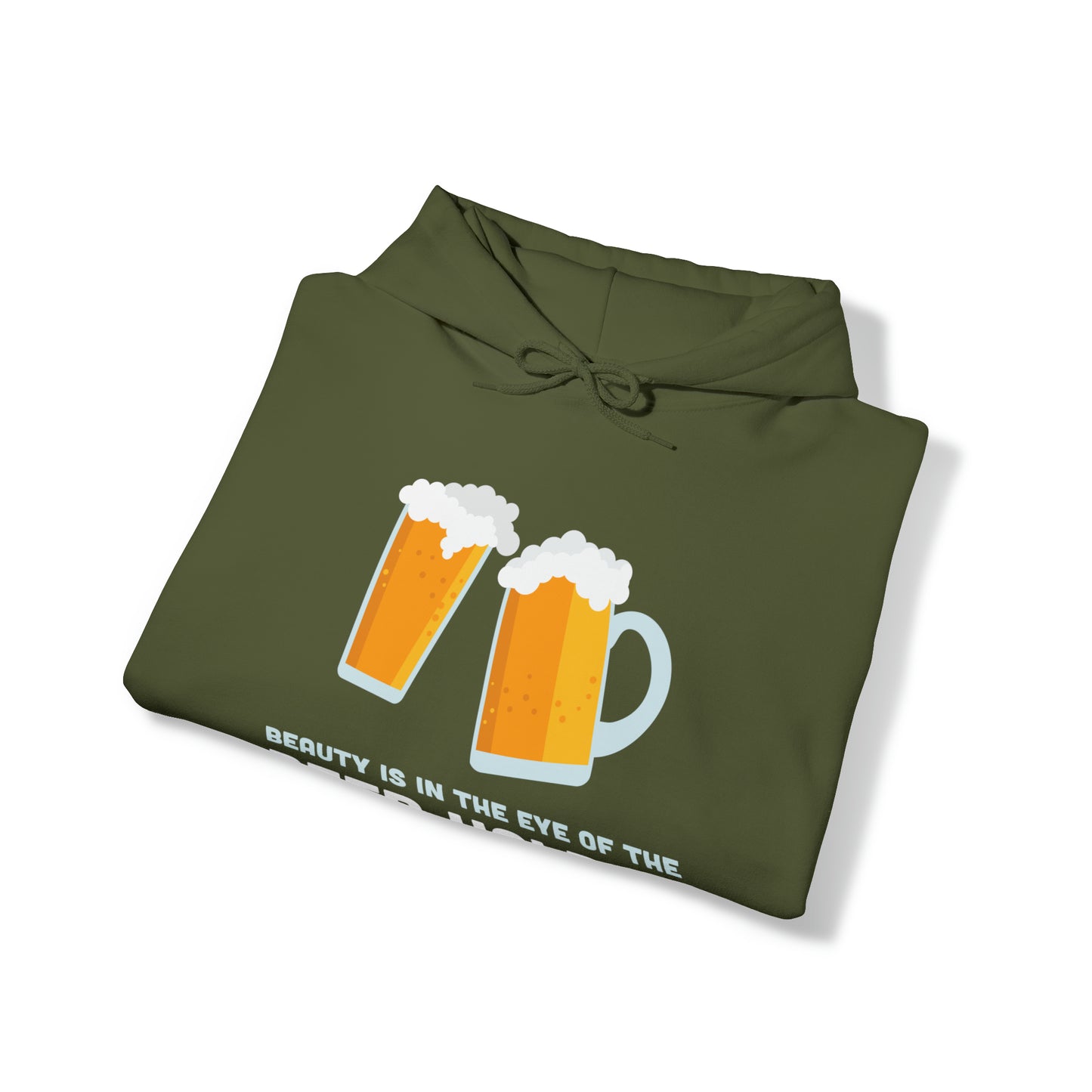 Beauty is in the Eye of the Beer Holder - Unisex Heavy Blend™ Hooded Sweatshirt