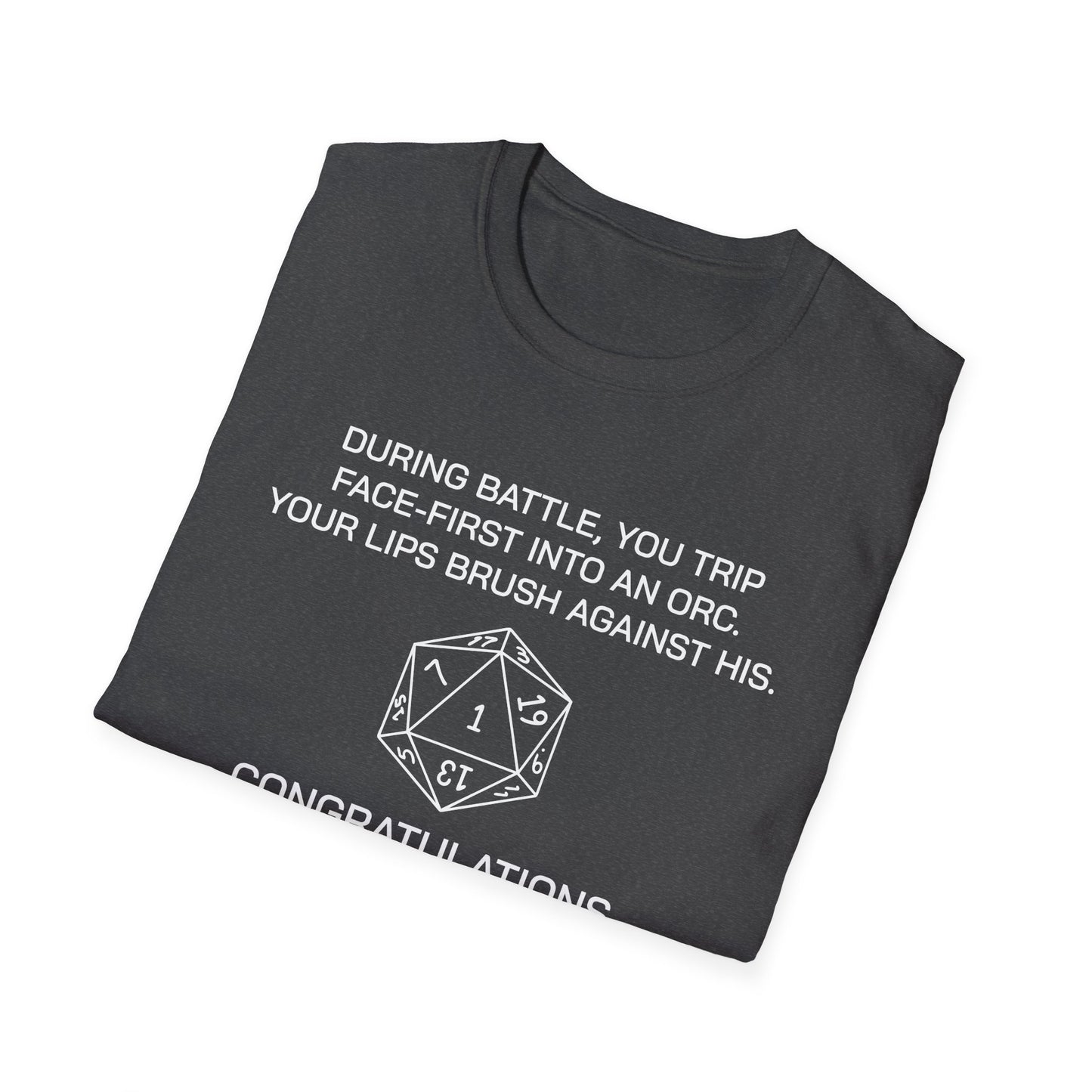 Critical Failure - Three Half-Orc Kids - Unisex Softstyle T-Shirt
