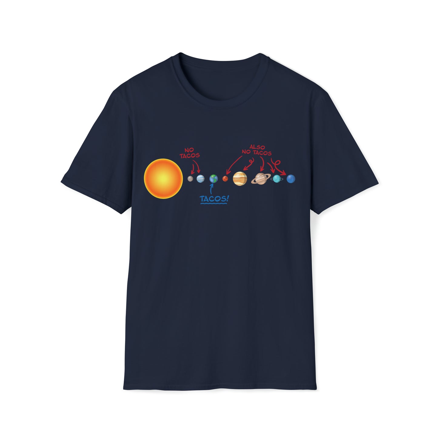No Tacos, Also No Tacos, TACOS! - Unisex Softstyle T-Shirt