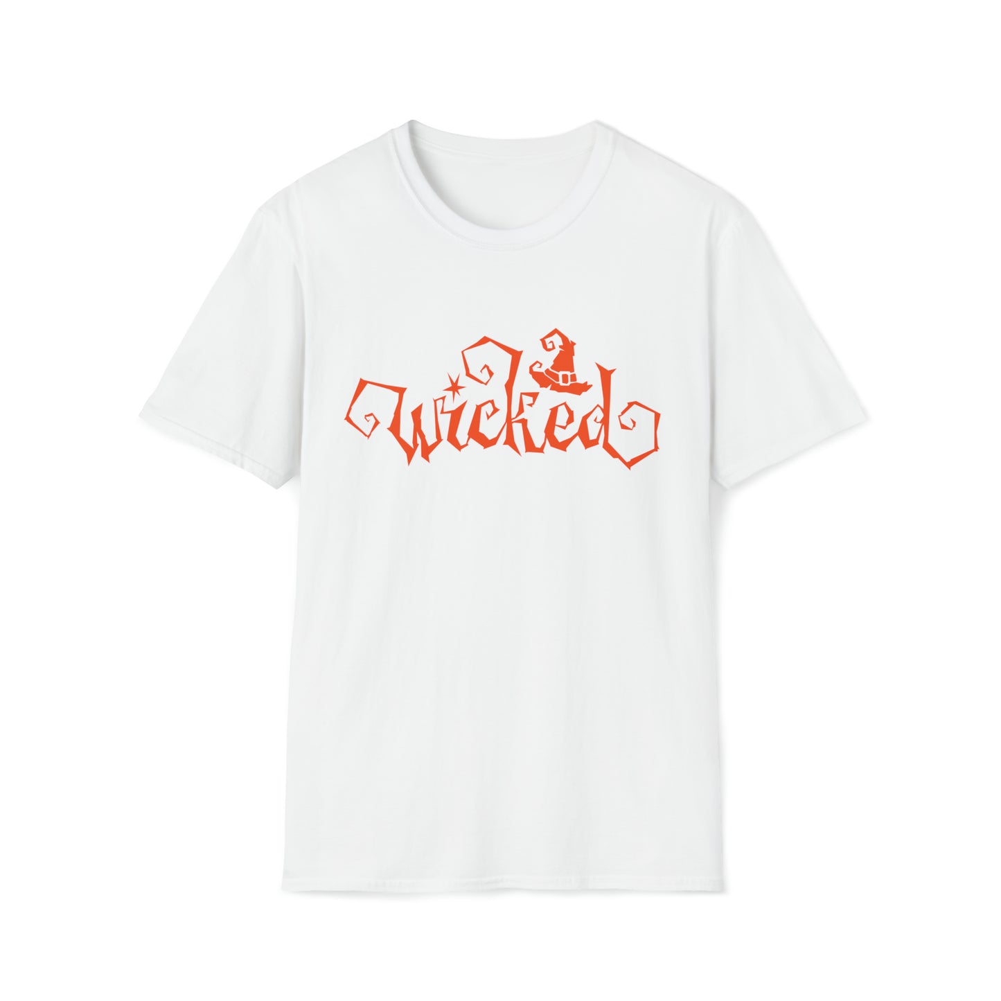 Wicked - Orange Text - Unisex Softstyle T-Shirt