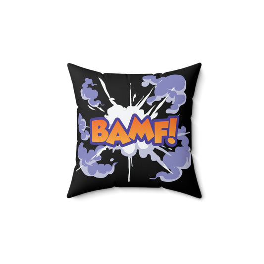 BAMF! - Inspired by Nightcrawler of the X-Men - Spun Polyester Square Pillow