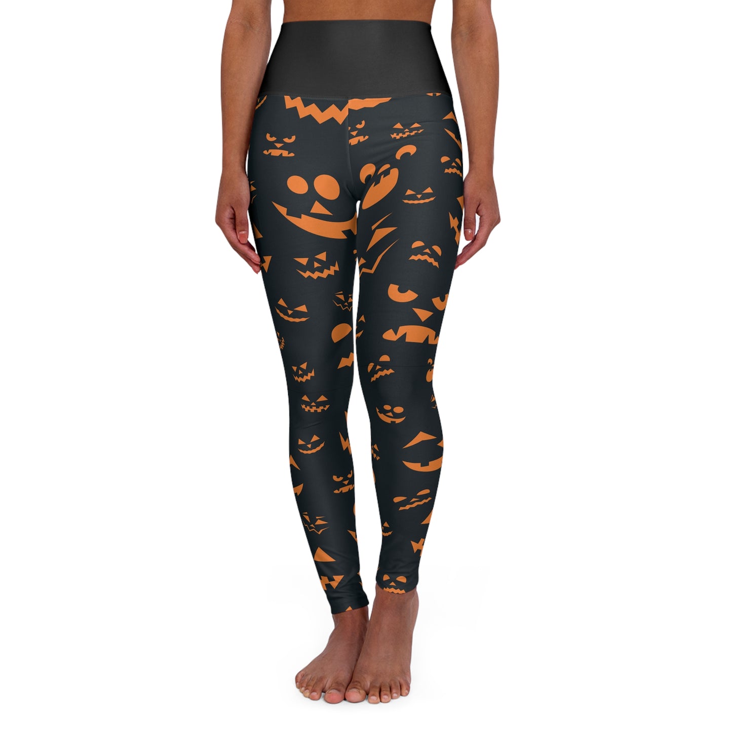 Jack-O-Lantern High Waisted Yoga Leggings (AOP)
