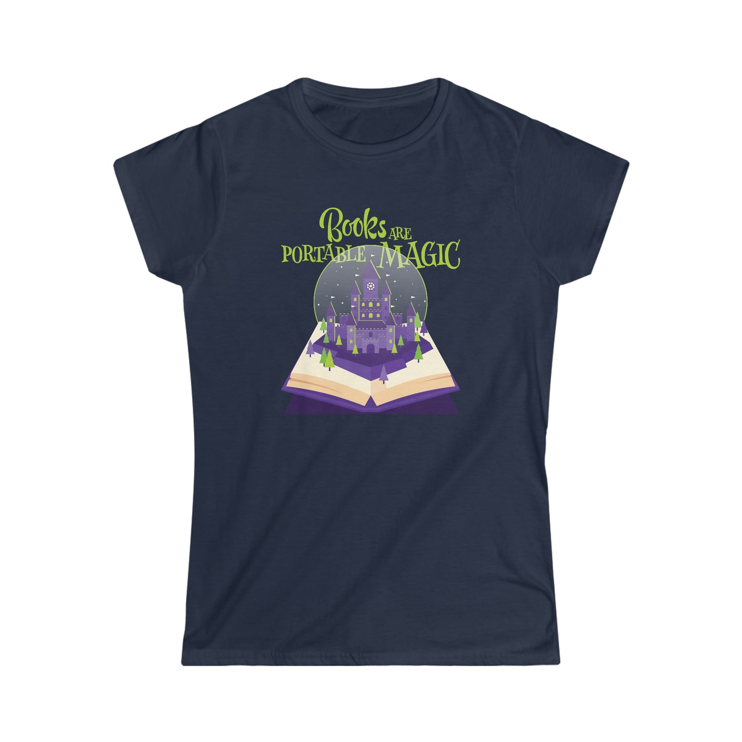 Books are Portable Magic - Women's Softstyle Tee