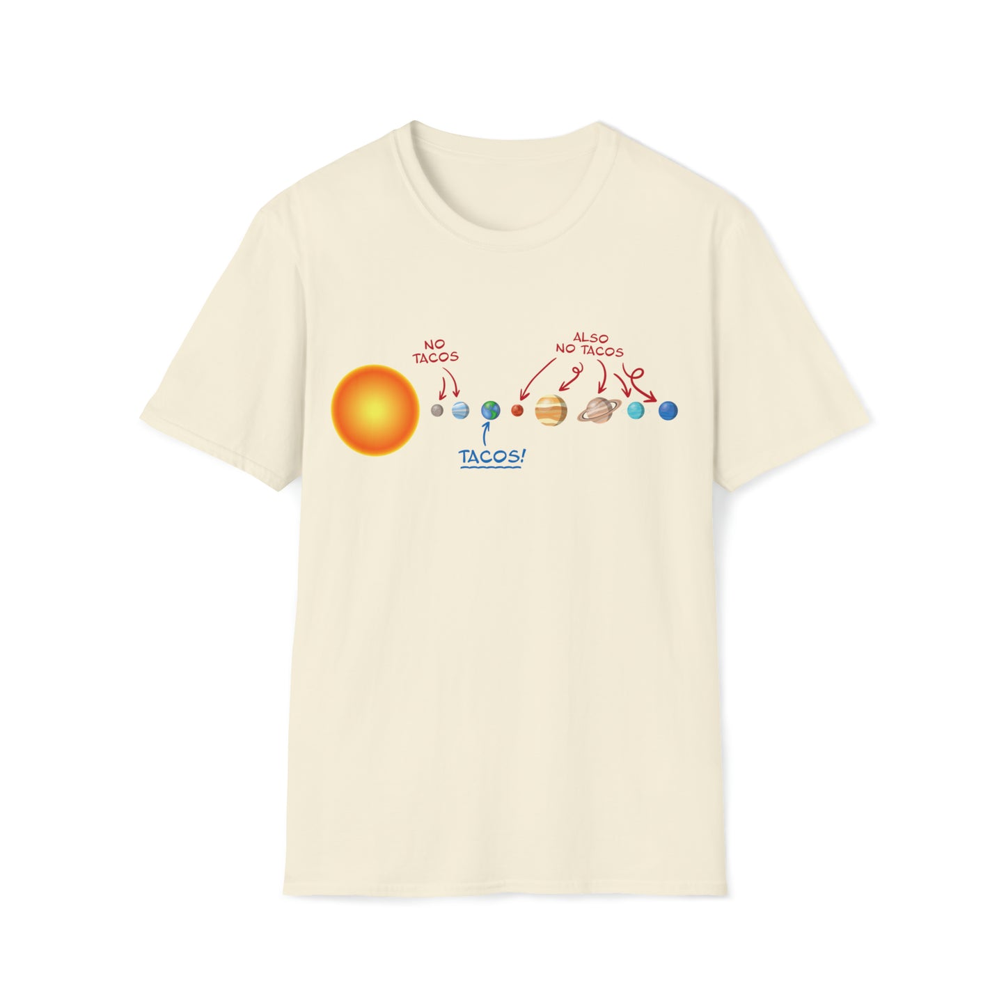 No Tacos, Also No Tacos, TACOS! - Unisex Softstyle T-Shirt