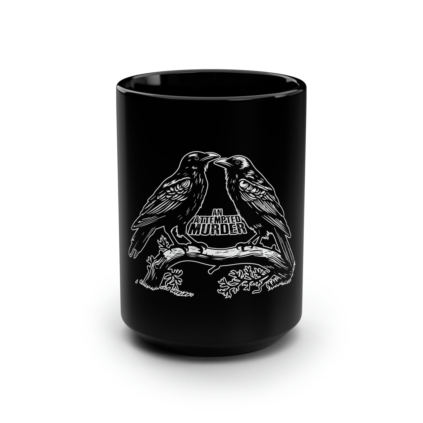 An Attempted Murder - Black Mug, 15oz