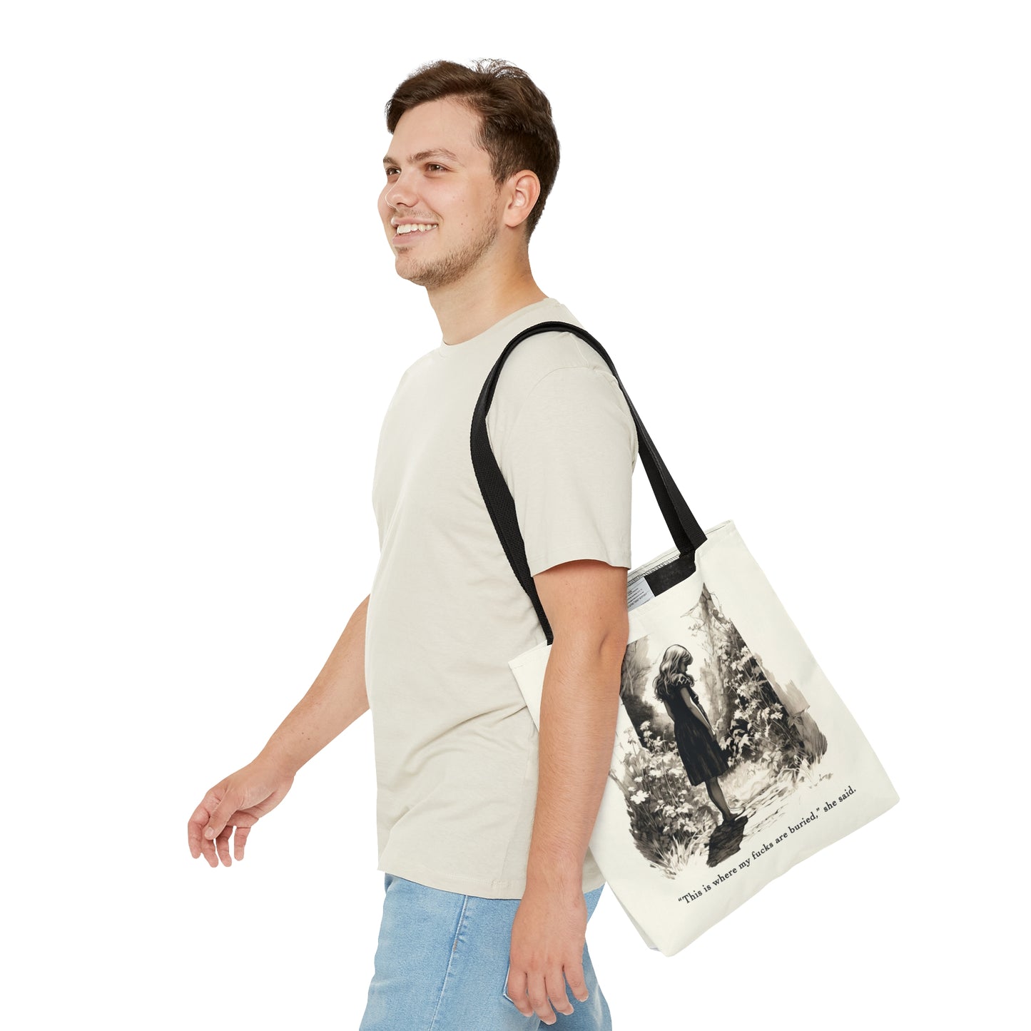 This is Where My F***s are Buried, She Said - Tote Bag (AOP)