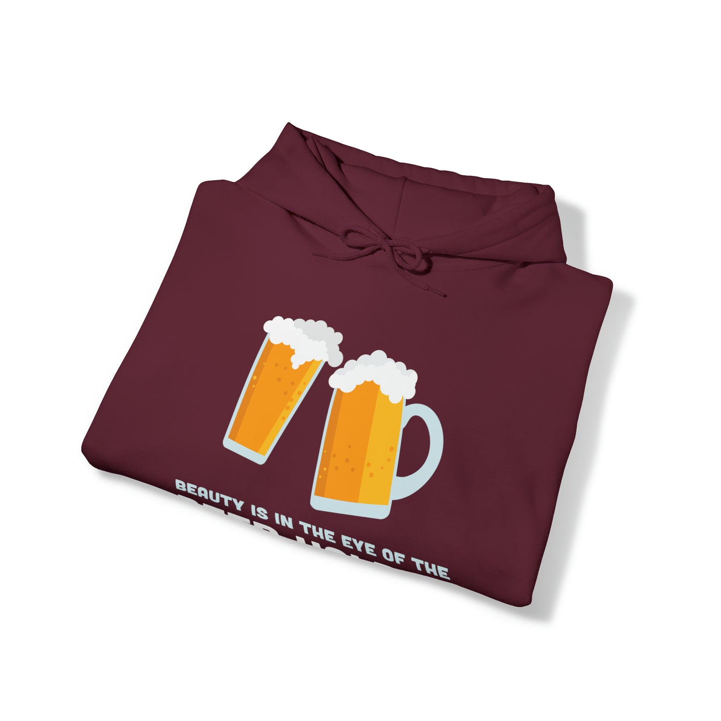 Beauty is in the Eye of the Beer Holder - Unisex Heavy Blend™ Hooded Sweatshirt