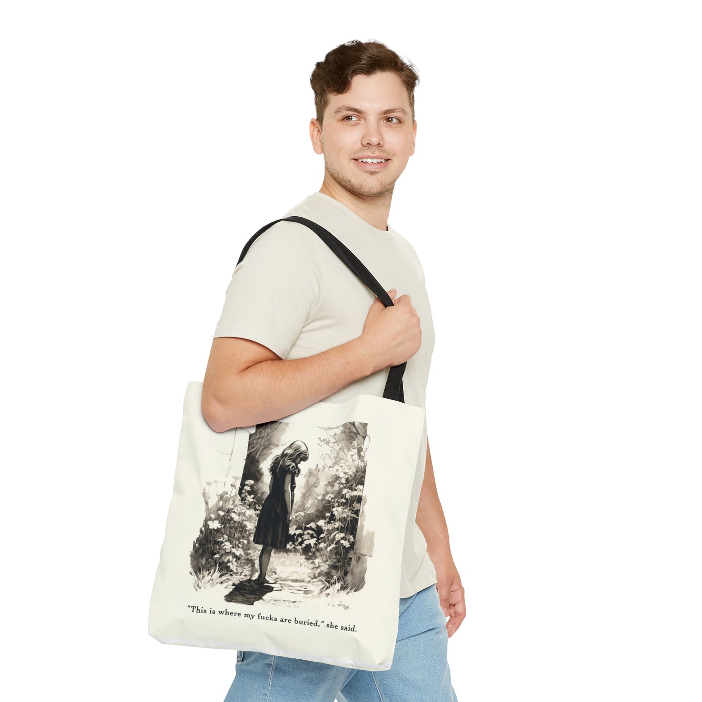 This is Where My F***s are Buried, She Said - Tote Bag (AOP)