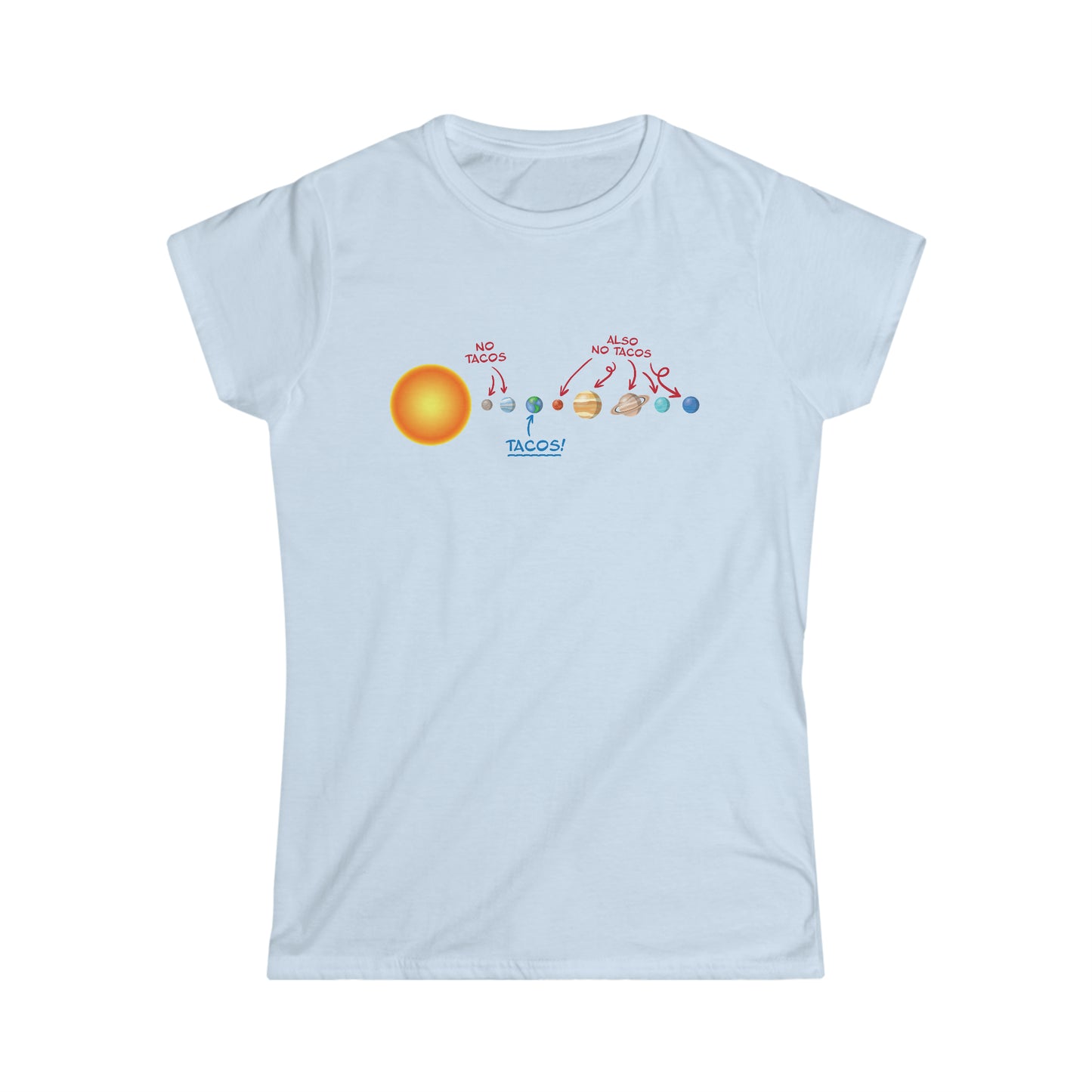 No Tacos, Also No Tacos, TACOS! - Women's Softstyle Tee