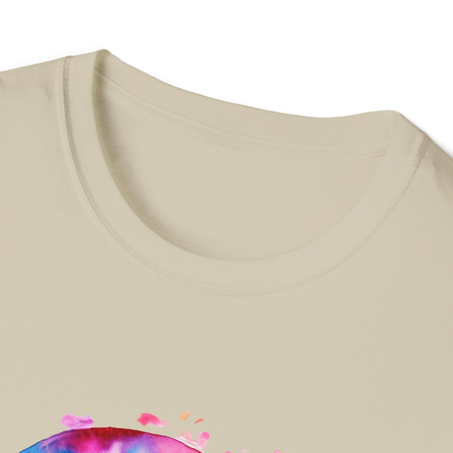 Watercolor Peace Sign - Unisex Softstyle T-Shirt
