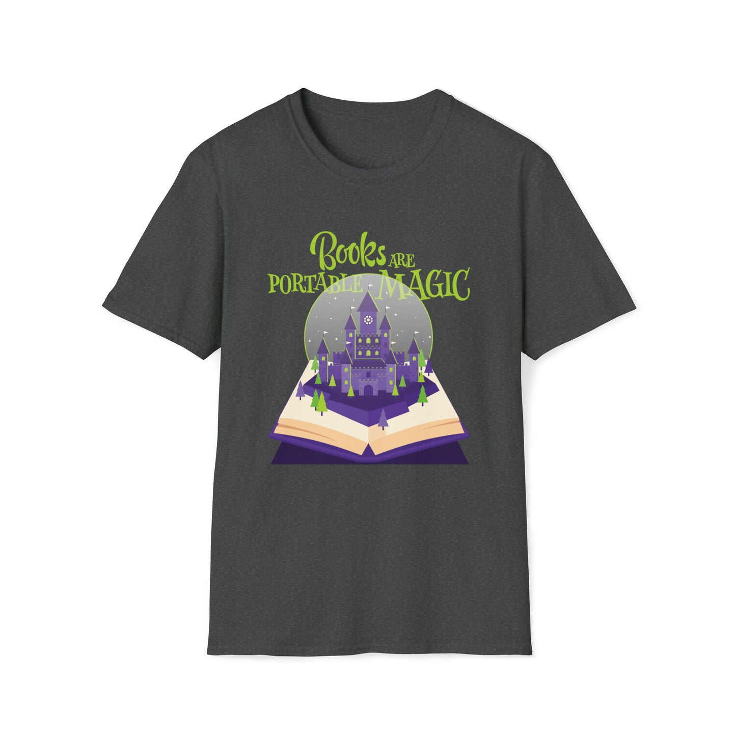 Books are Portable Magic - Unisex Softstyle T-Shirt
