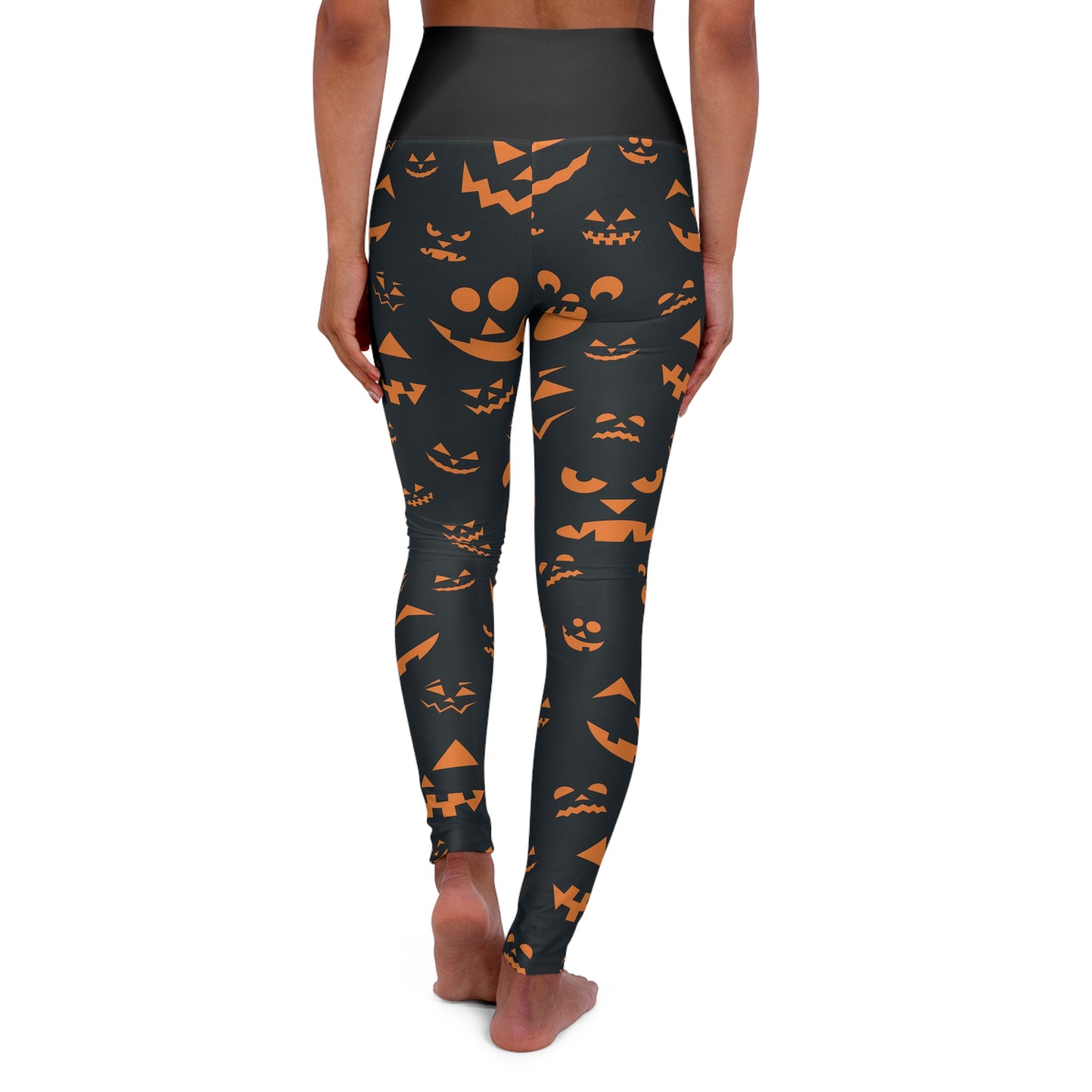 Jack-O-Lantern High Waisted Yoga Leggings (AOP)