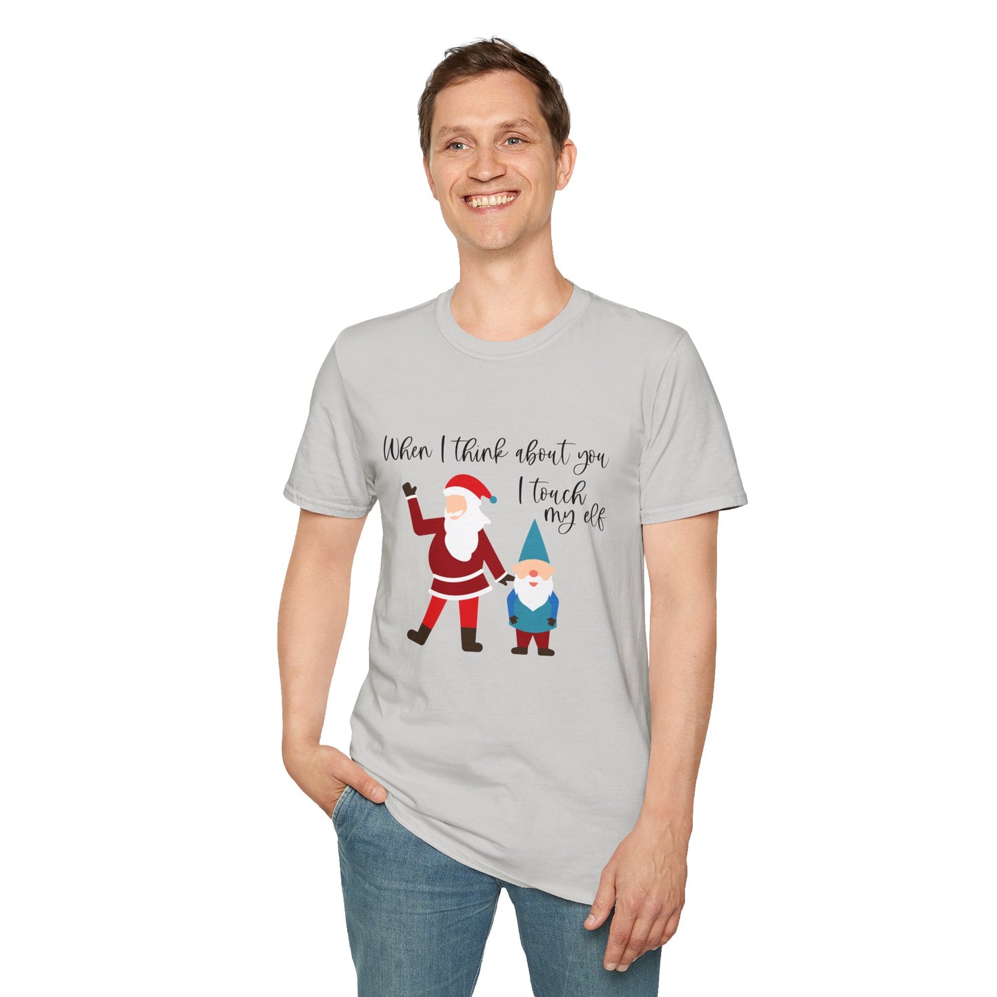 When I Think About You I Touch My Elf - Unisex Softstyle T-Shirt