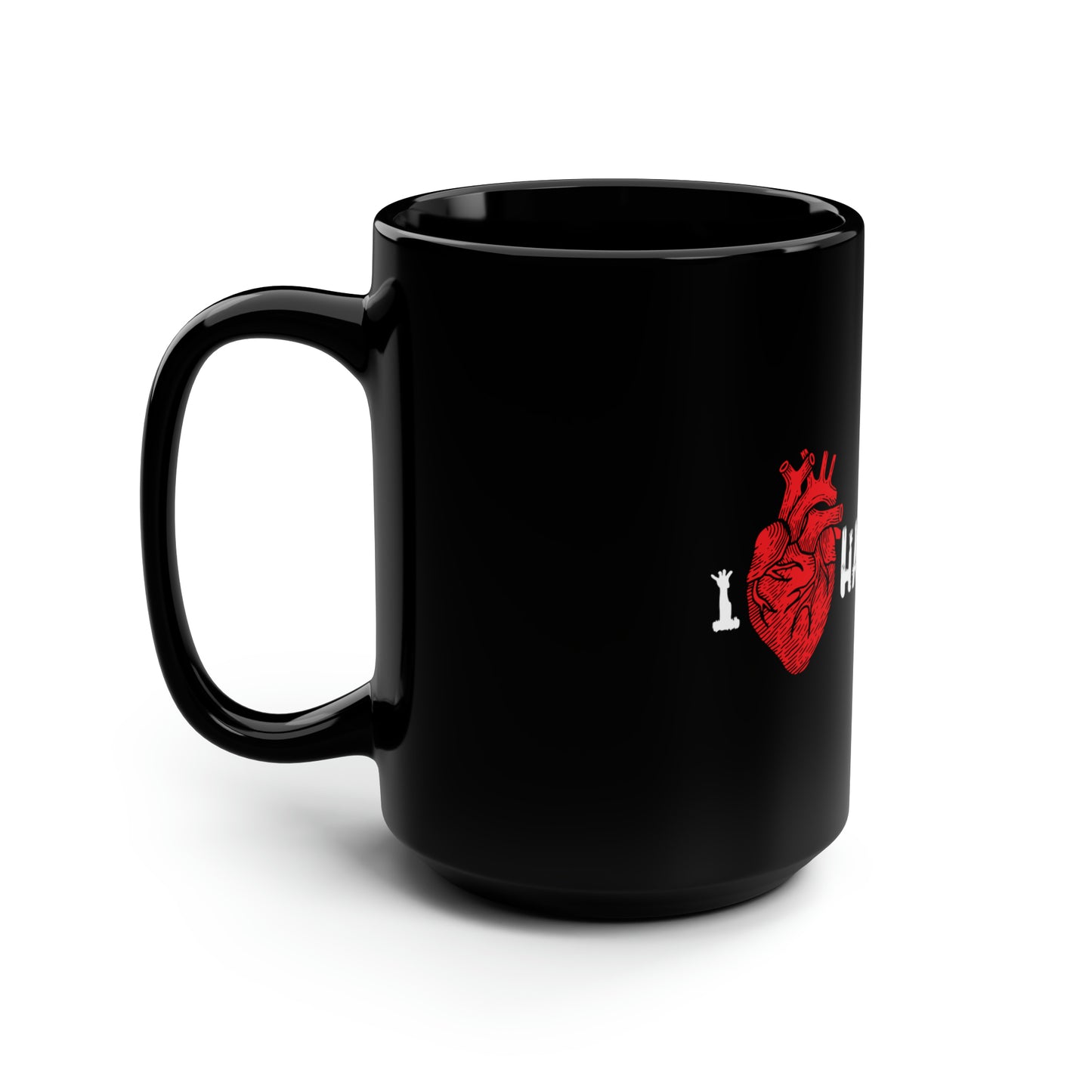 I Love Halloween - Black Mug, 15oz