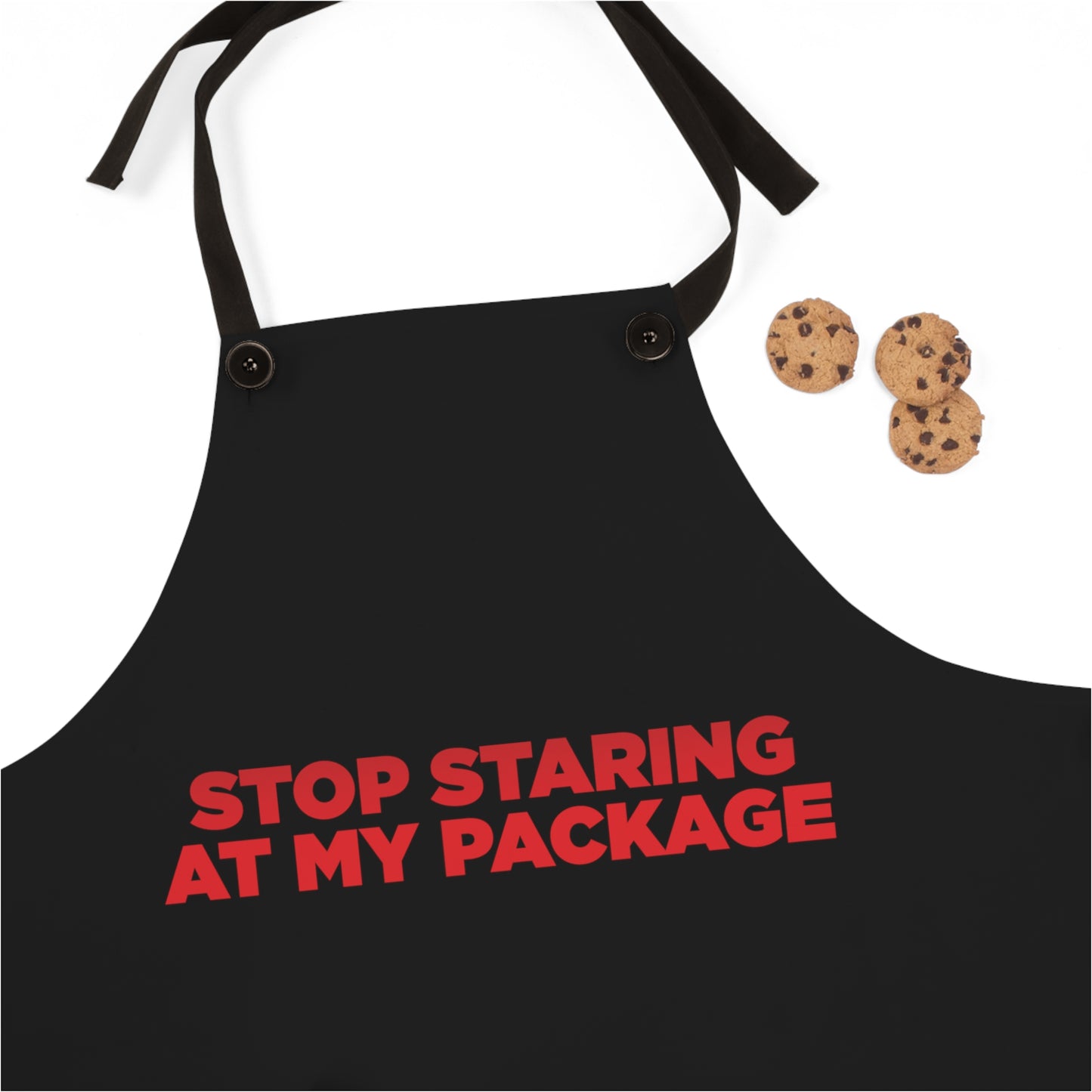 Stop Staring At My Package - Apron (AOP)