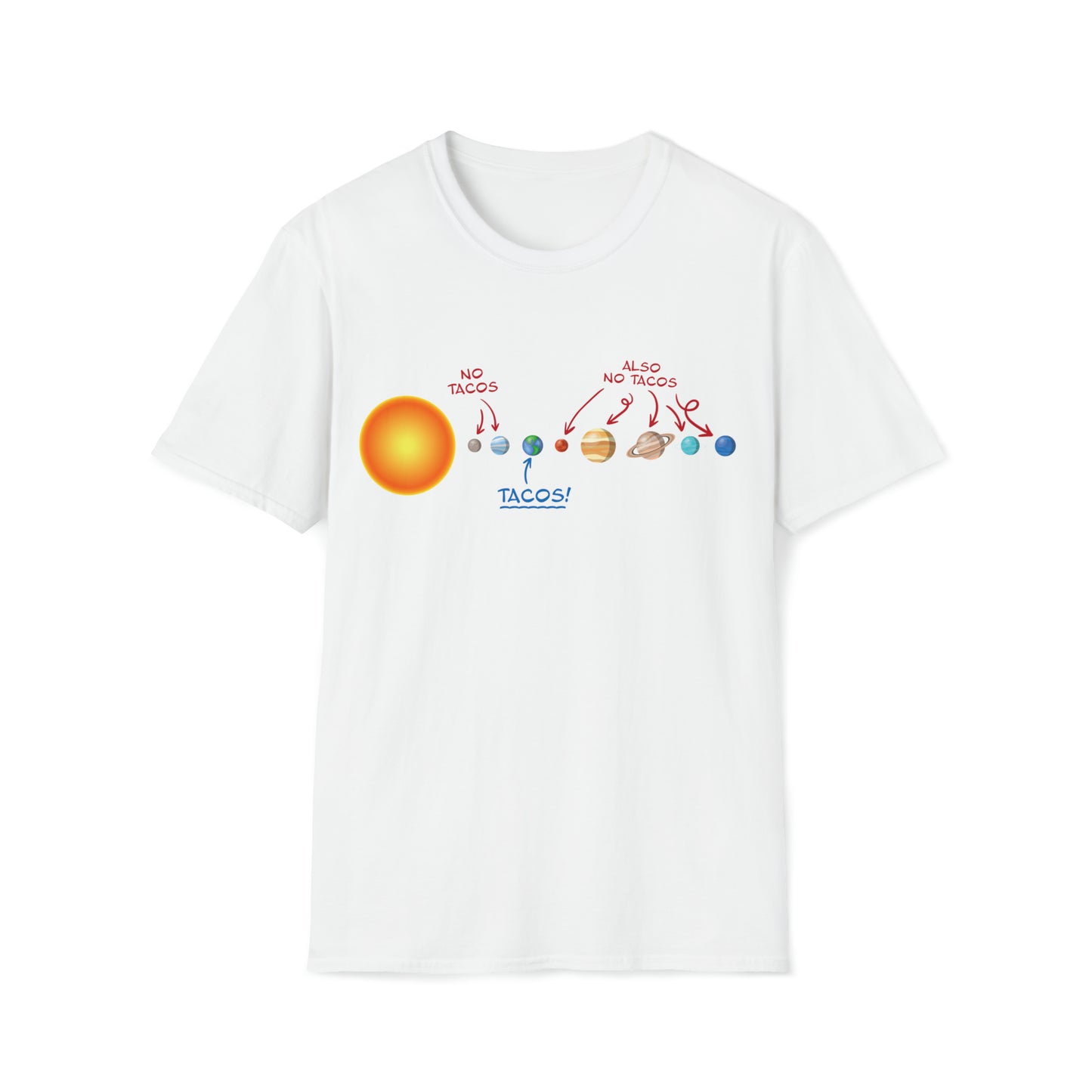 No Tacos, Also No Tacos, TACOS! - Unisex Softstyle T-Shirt