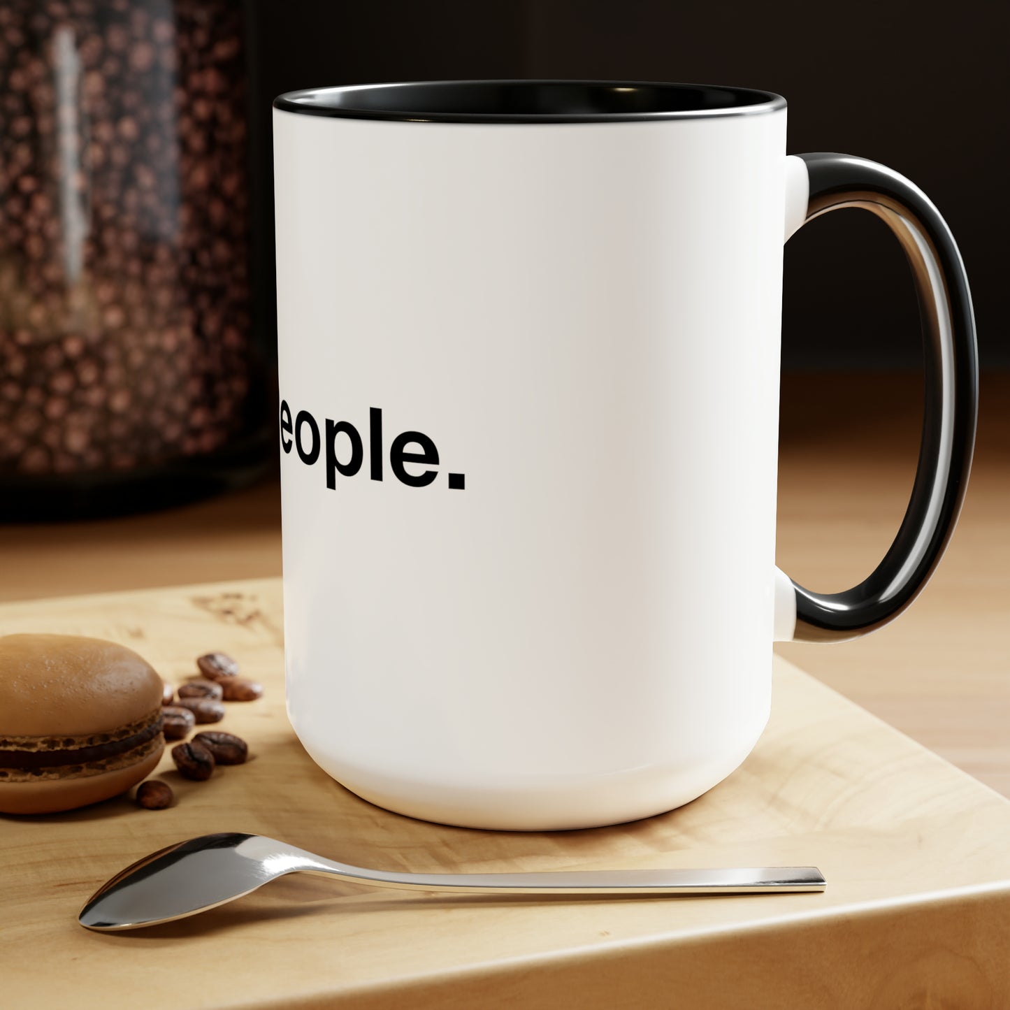 Ew! People. - Black Text - Two-Tone Coffee Mugs, 15oz
