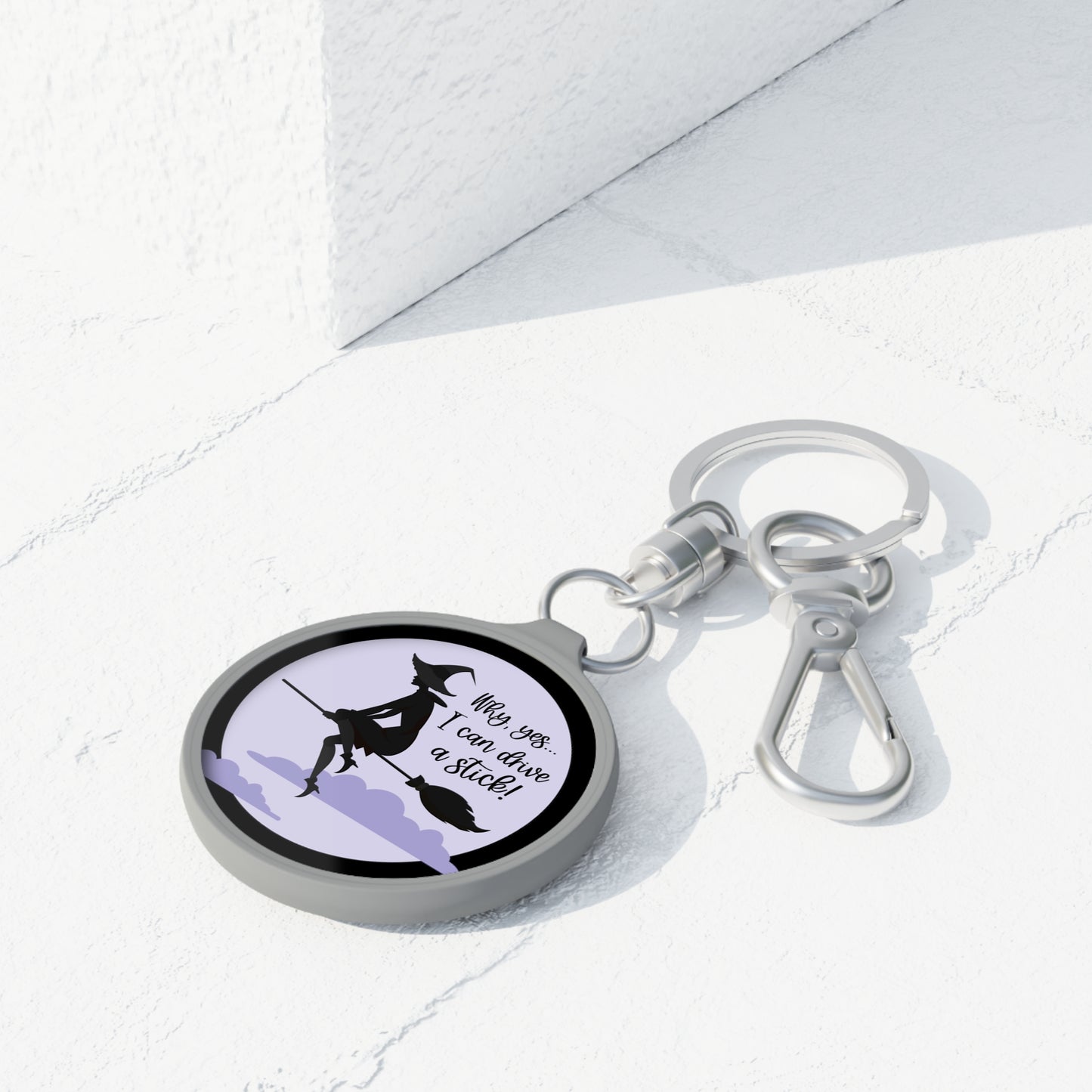 Why, Yes... I Can Drive a Stick! - Keyring Tag