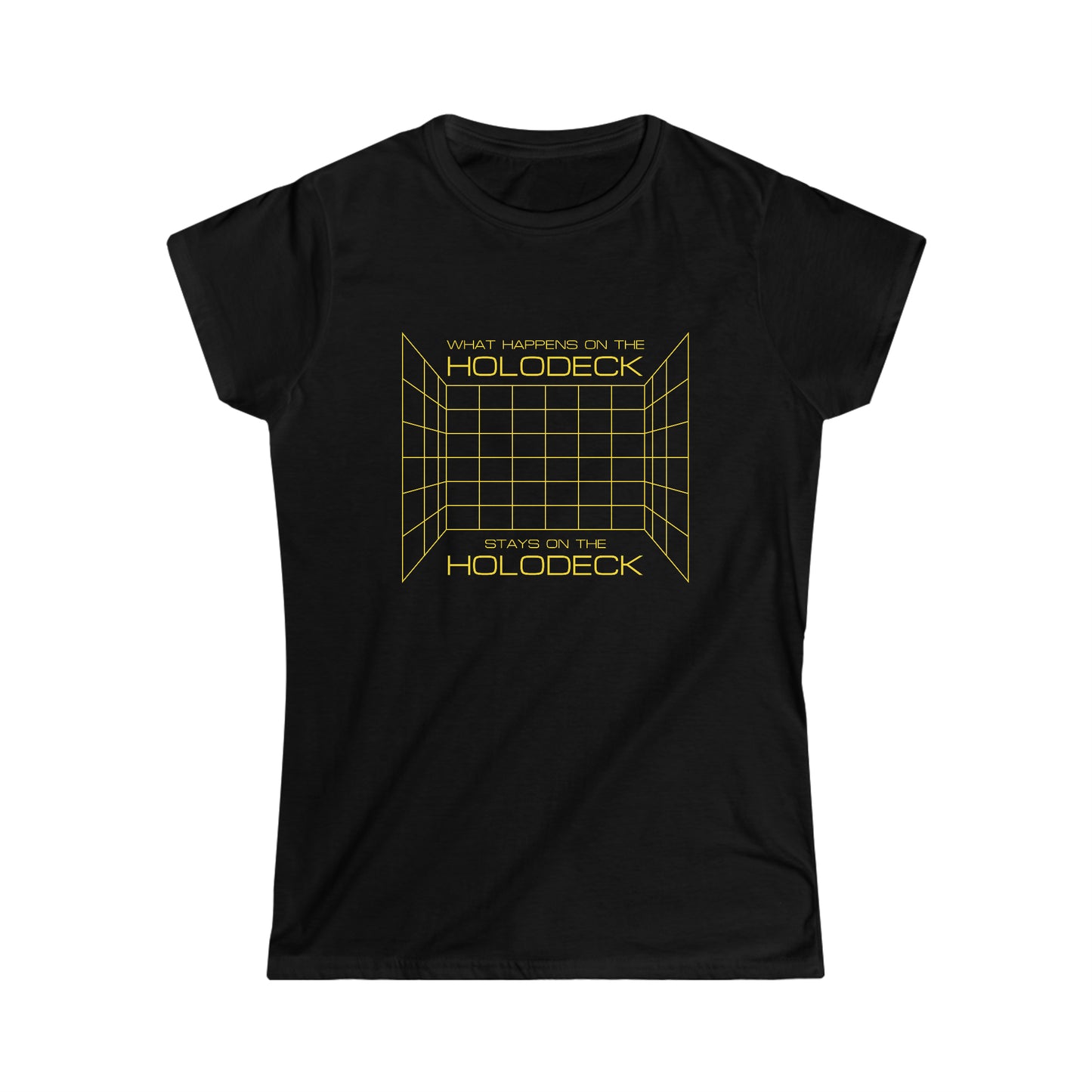 What Happens on the Holodeck Stays on the Holodeck - Women's Softstyle Tee