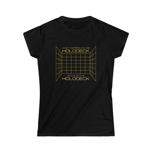 What Happens on the Holodeck Stays on the Holodeck - Women's Softstyle Tee