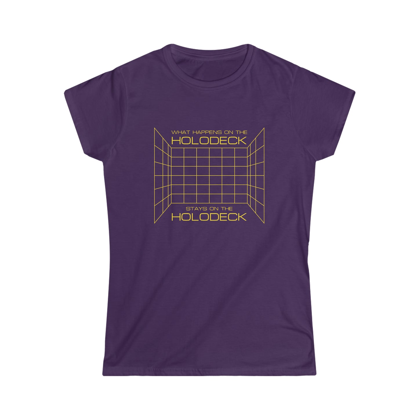 What Happens on the Holodeck Stays on the Holodeck - Women's Softstyle Tee