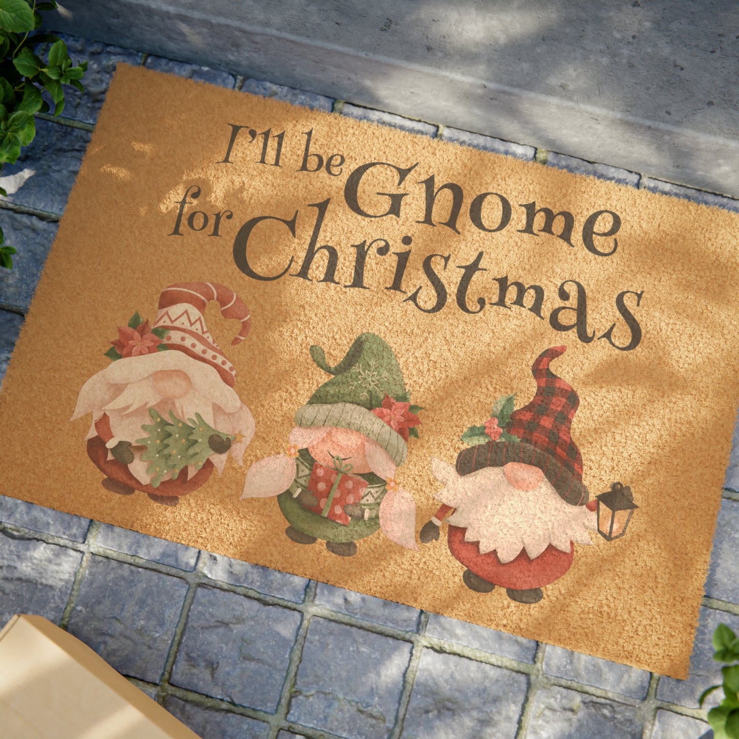 I'll Be Gnome For Christmas - Doormat