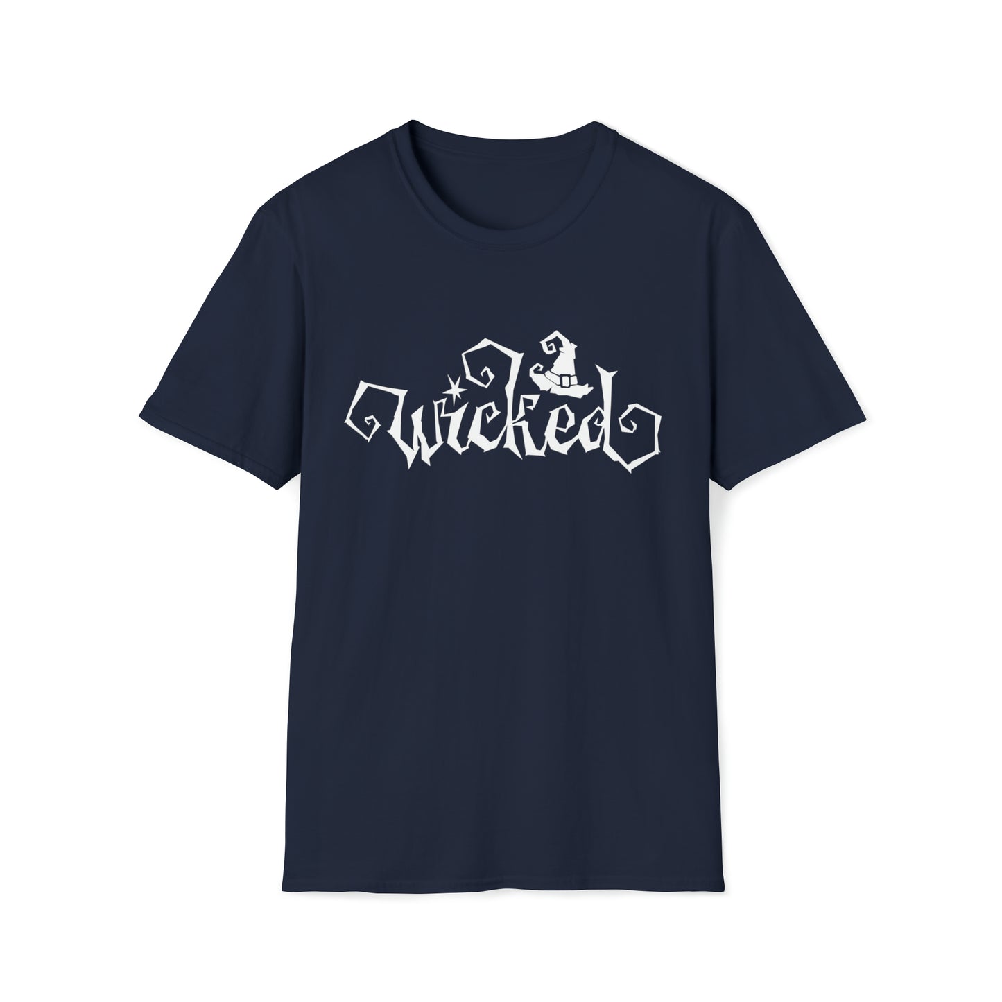 Wicked - White Text - Unisex Softstyle T-Shirt