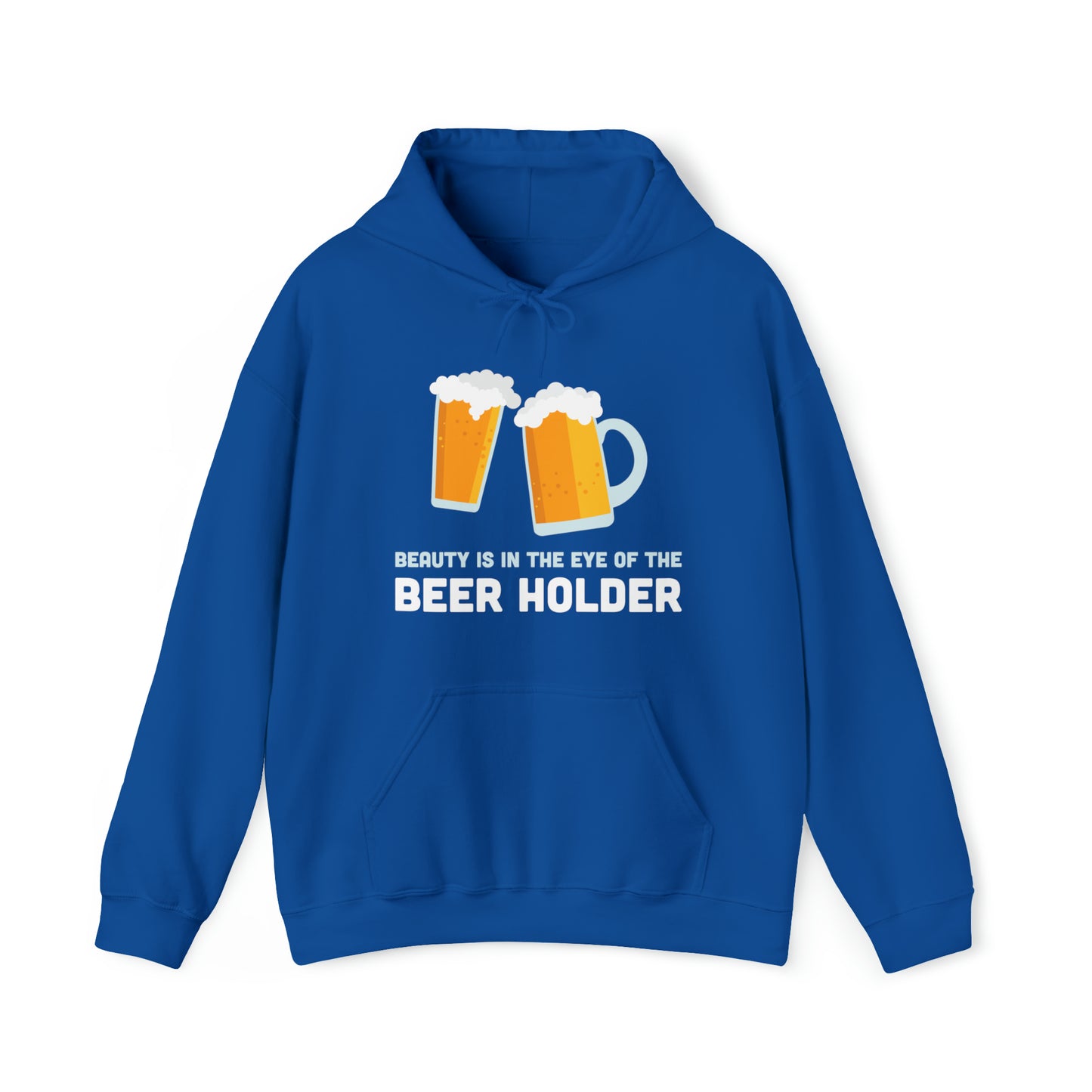 Beauty is in the Eye of the Beer Holder - Unisex Heavy Blend™ Hooded Sweatshirt