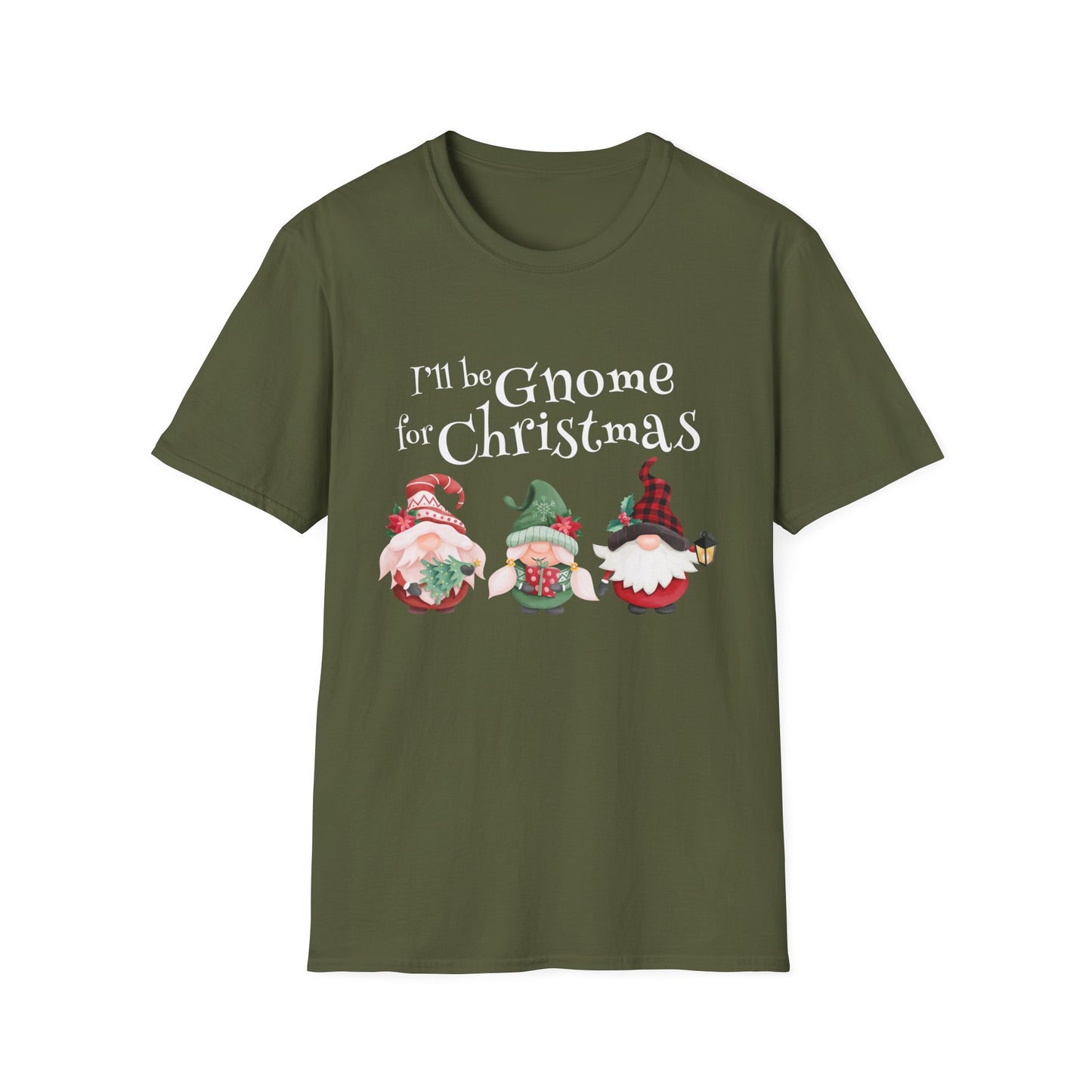 I'll be Gnome For Christmas - Unisex Softstyle T-Shirt