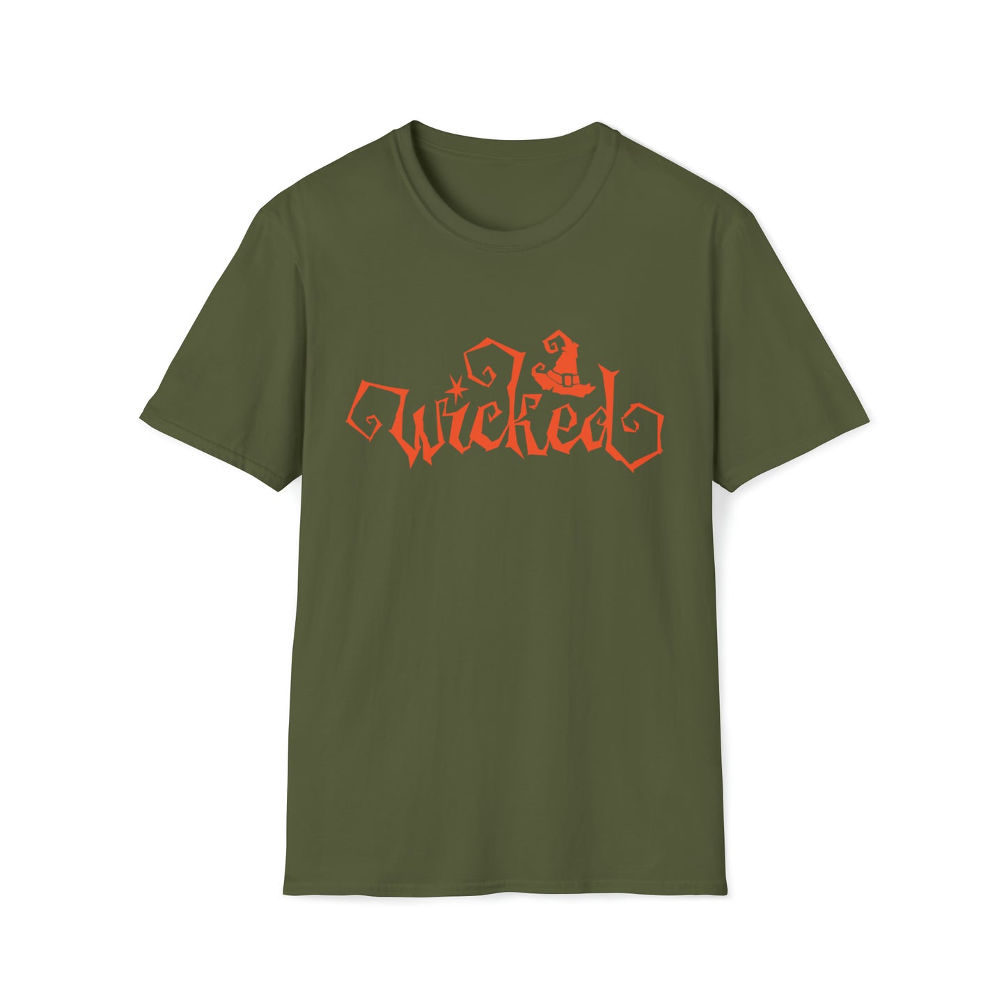 Wicked - Orange Text - Unisex Softstyle T-Shirt
