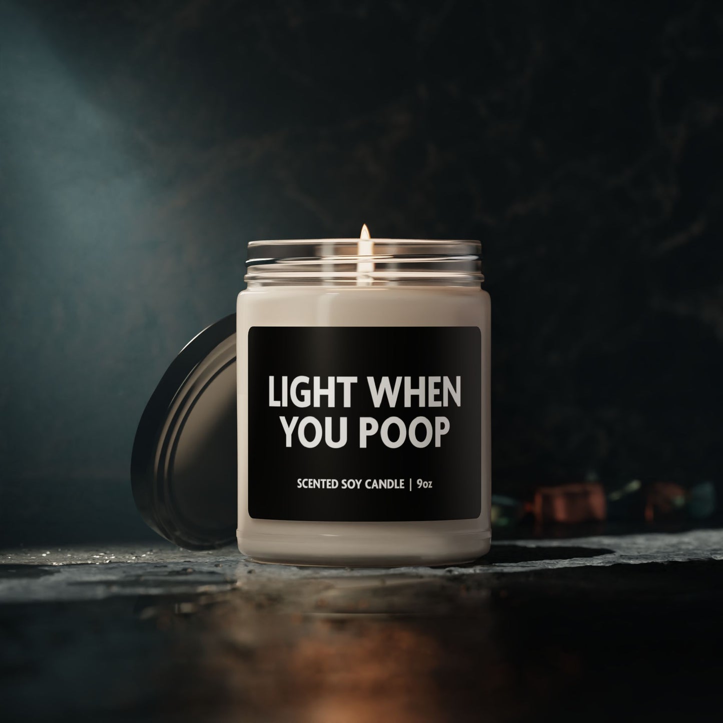 Light When You Poop - Scented Soy Candle, 9oz