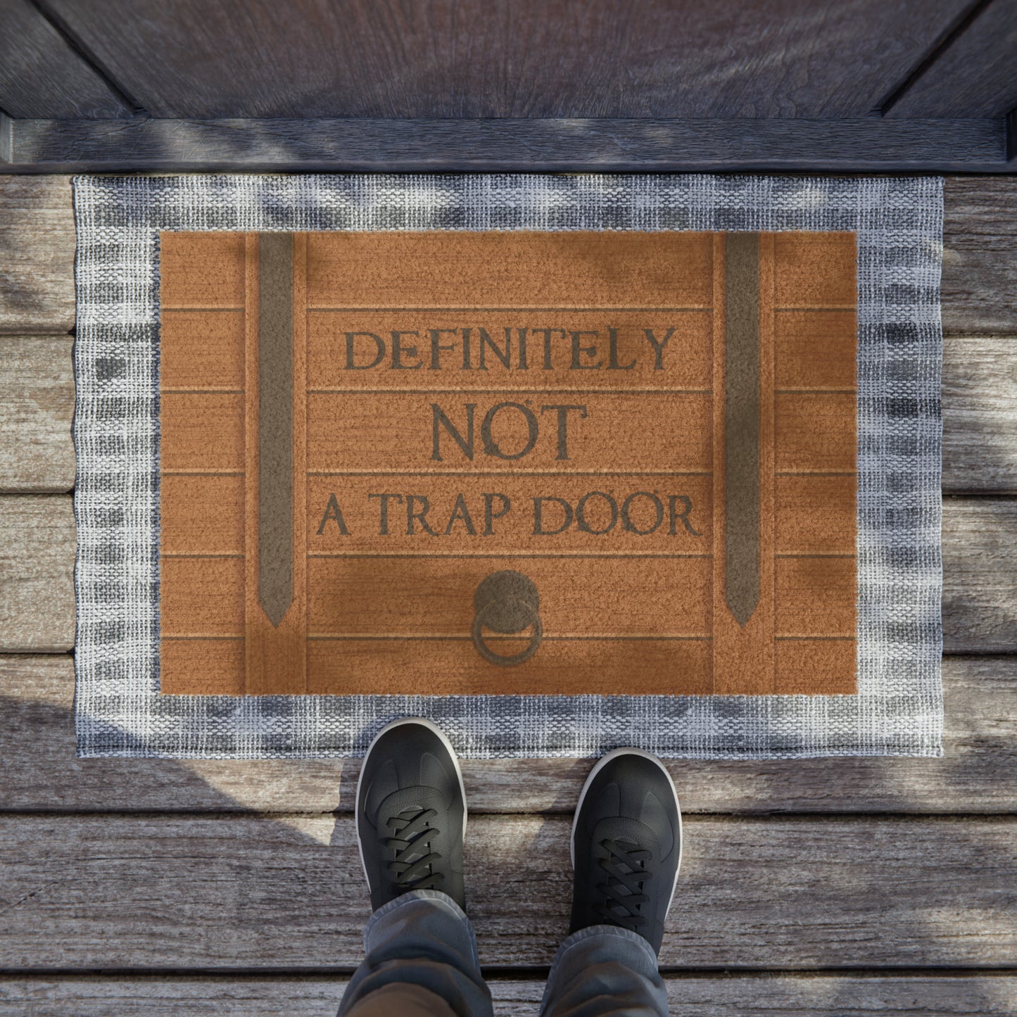 Definitely NOT a Trap Door - Doormat