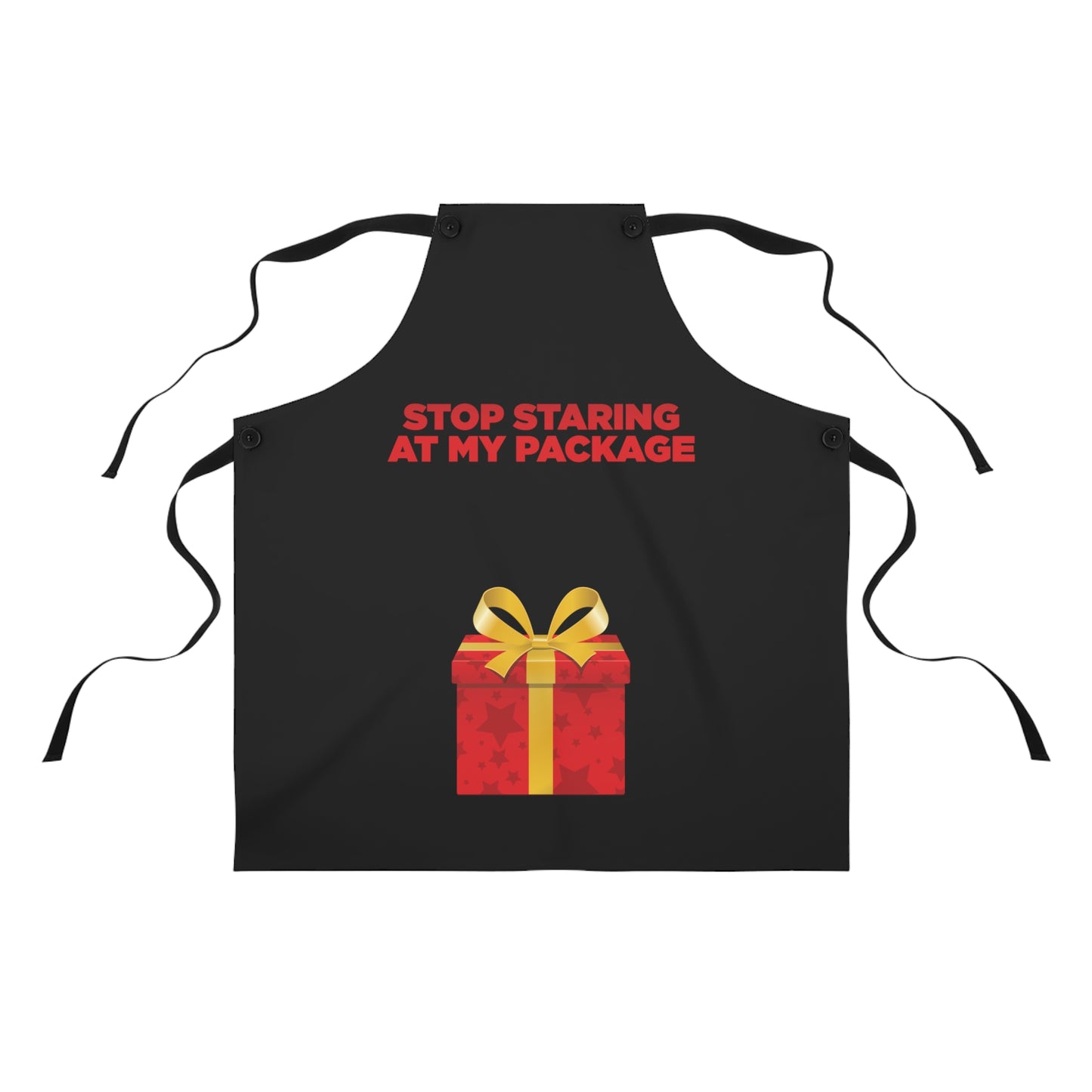 Stop Staring At My Package - Apron (AOP)