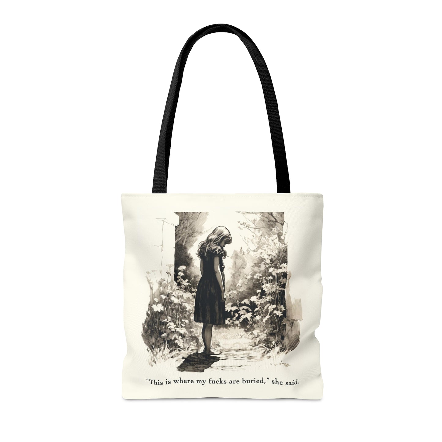 This is Where My F***s are Buried, She Said - Tote Bag (AOP)