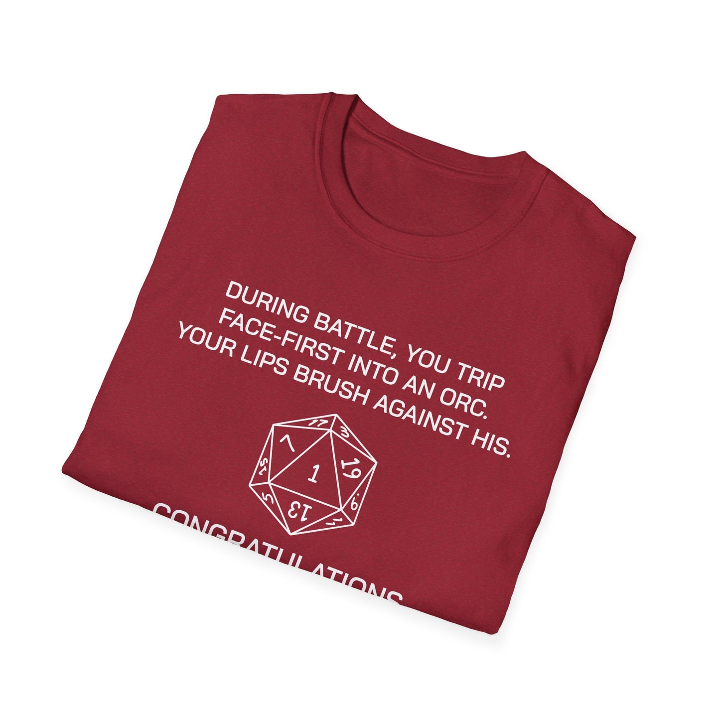 Critical Failure - Three Half-Orc Kids - Unisex Softstyle T-Shirt