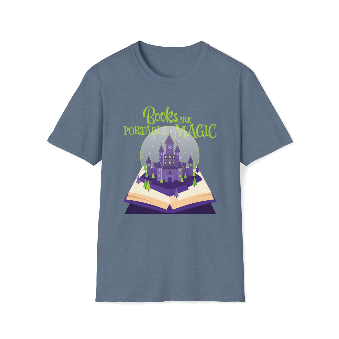 Books are Portable Magic - Unisex Softstyle T-Shirt