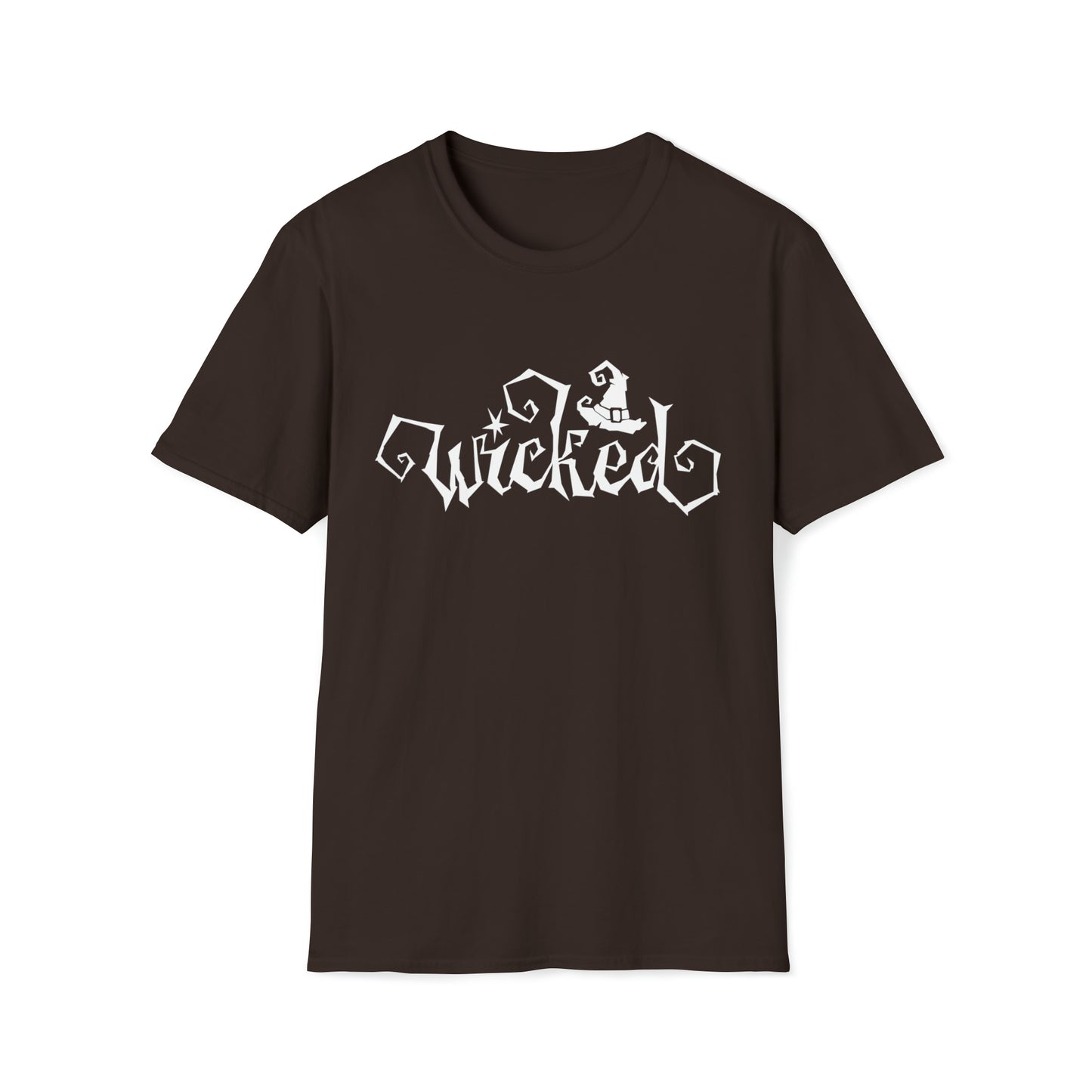 Wicked - White Text - Unisex Softstyle T-Shirt