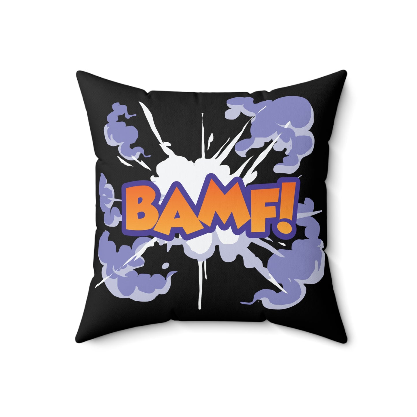 BAMF! - Inspired by Nightcrawler of the X-Men - Spun Polyester Square Pillow