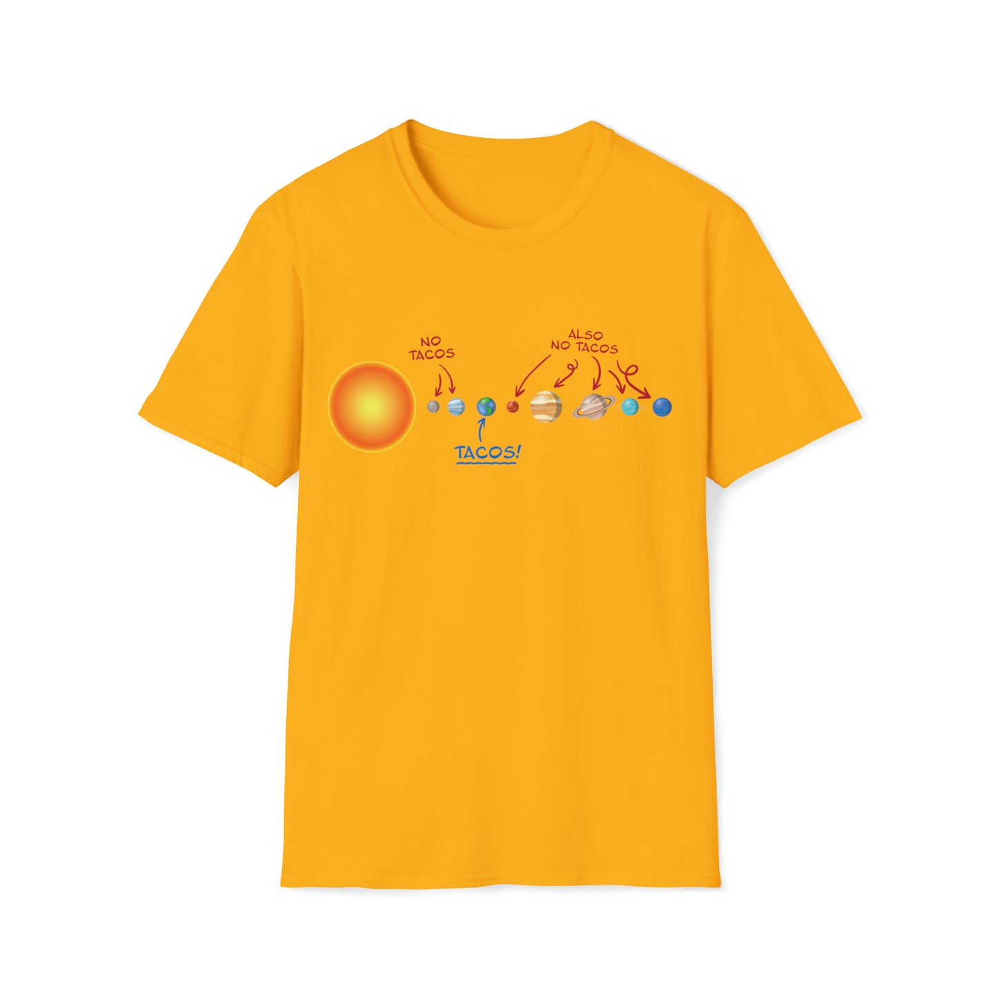 No Tacos, Also No Tacos, TACOS! - Unisex Softstyle T-Shirt