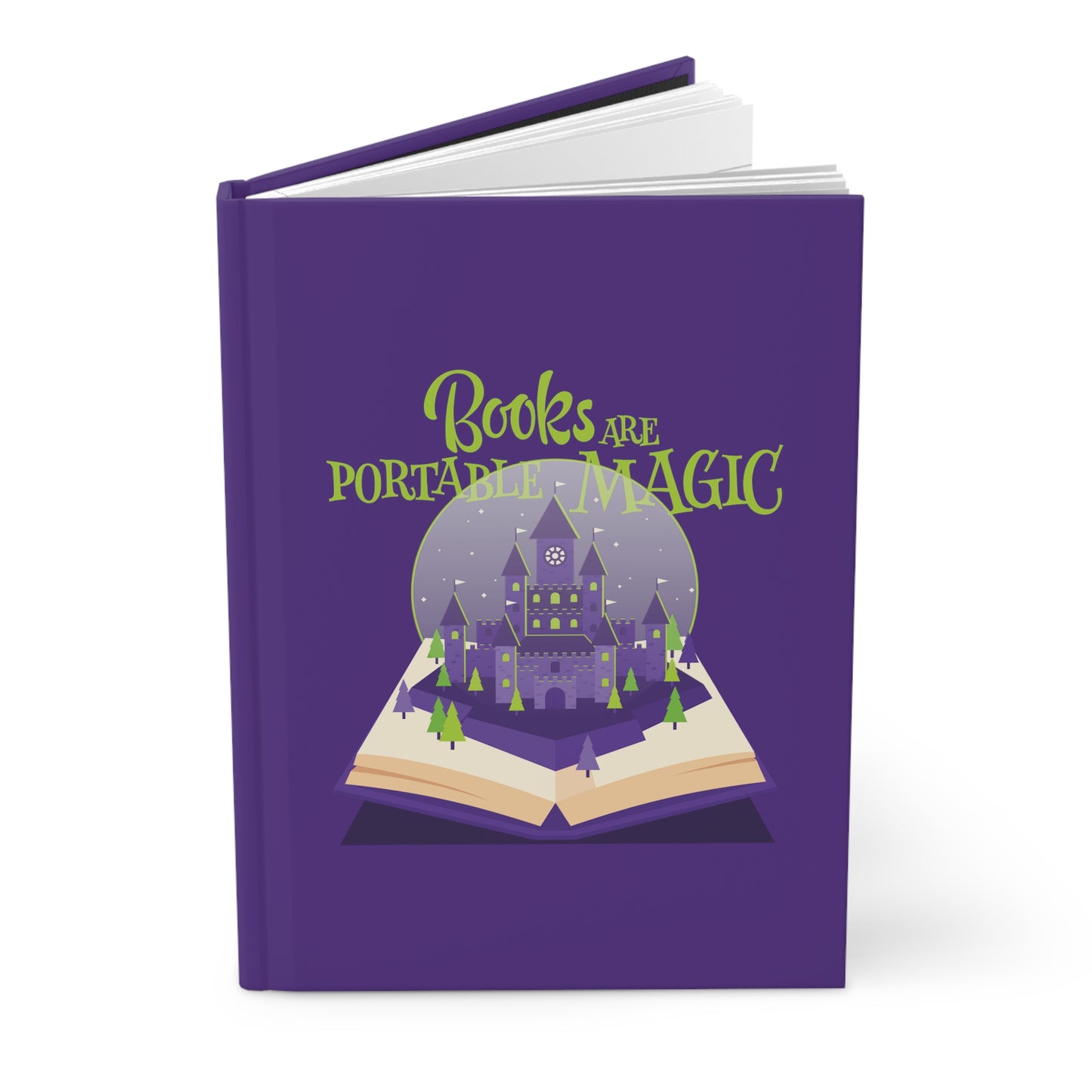 Books are Portable Magic - Hardcover Journal Matte